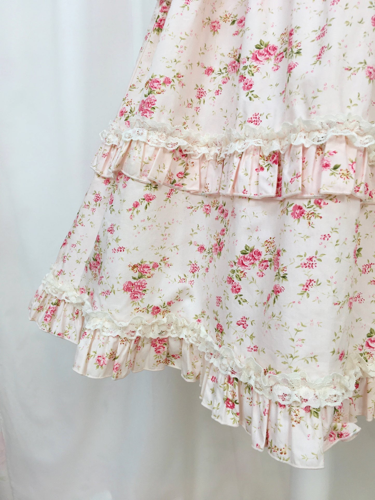 Princess Floral Cotton Halter Neck Dress