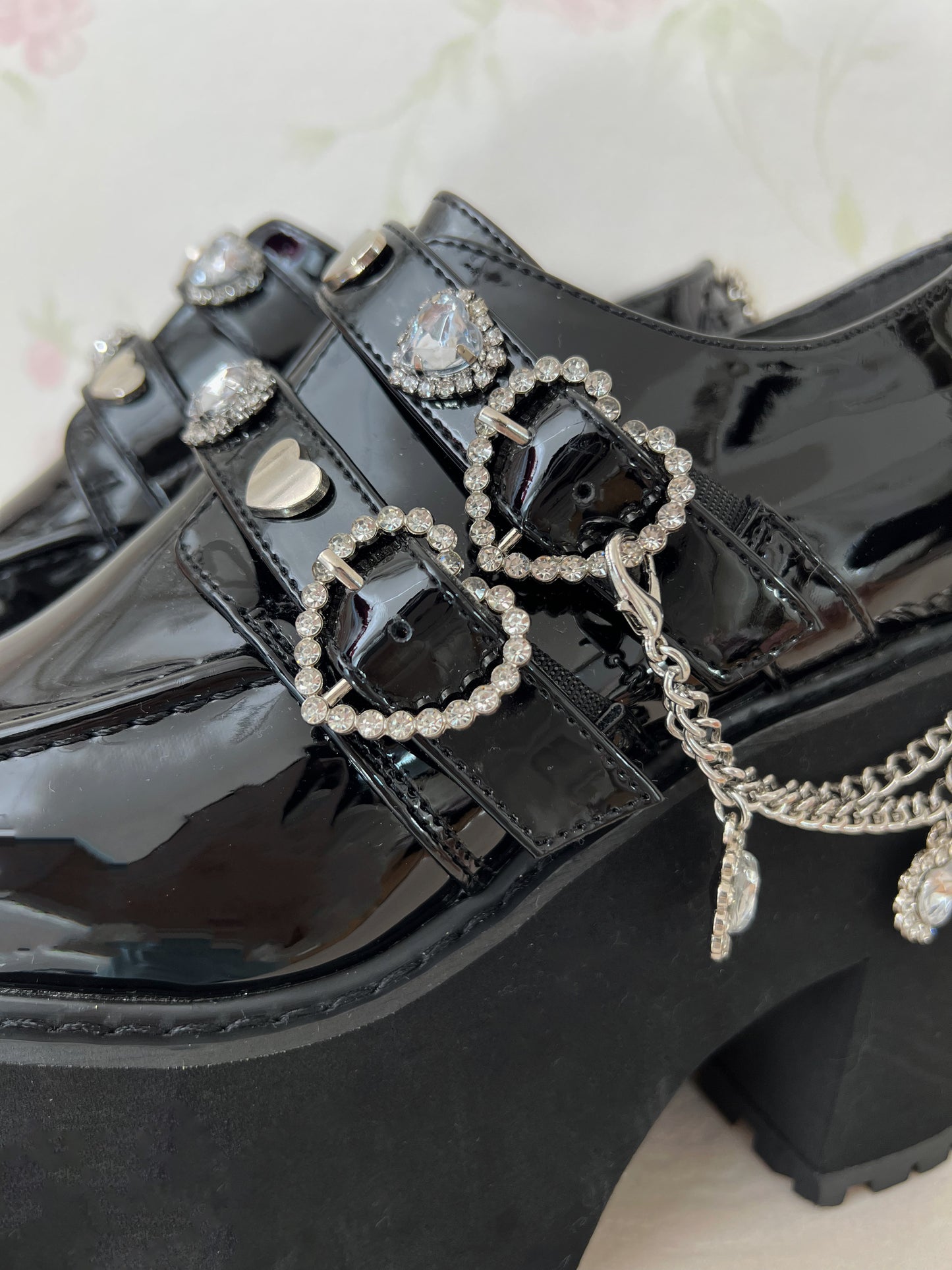 Dear My Love Heart Chain Platform Shoes