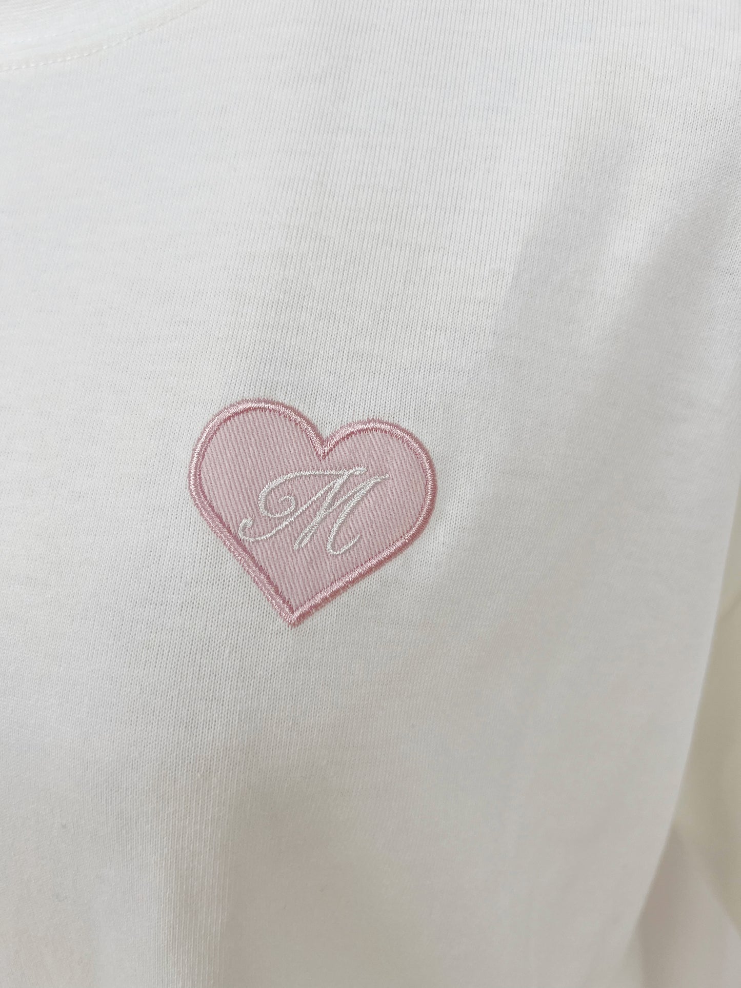 Aristocat Marie X majoretty Heart Embroidery T-Shirt (White)