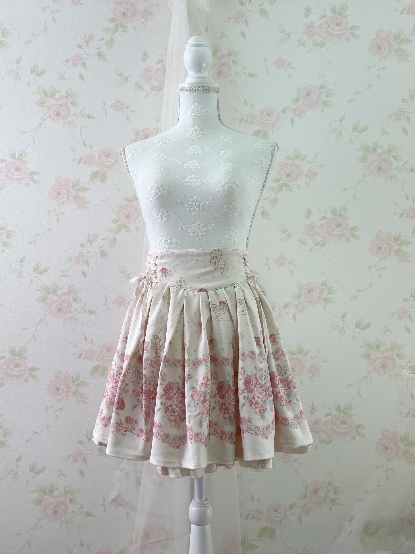 LIZ LISA Angel Rose Side Laced Up Skirt