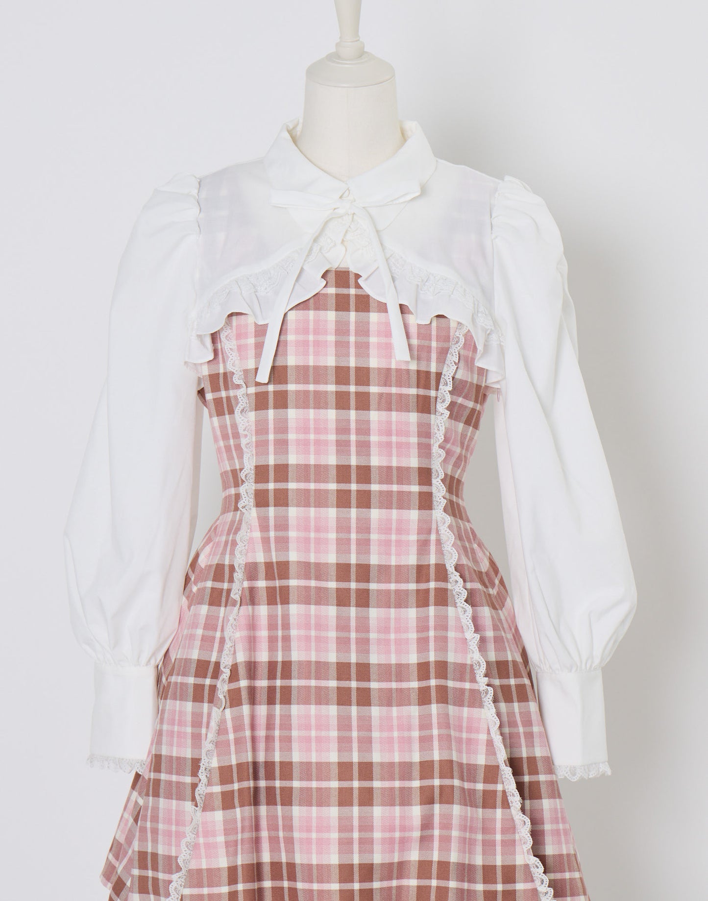 (Pre-order) mellfy memory Melty Café Check Dress