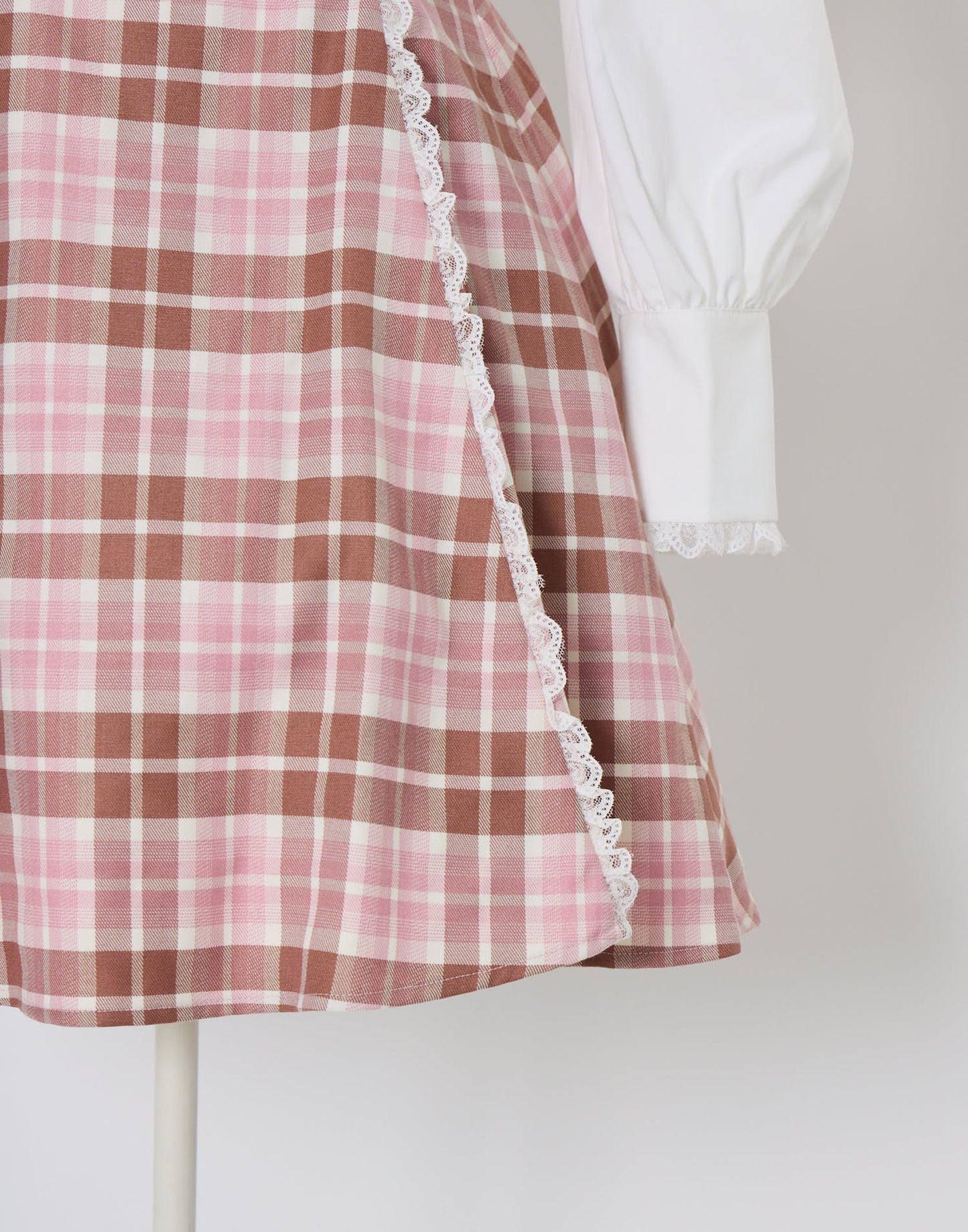 (Pre-order) mellfy memory Melty Café Check Dress