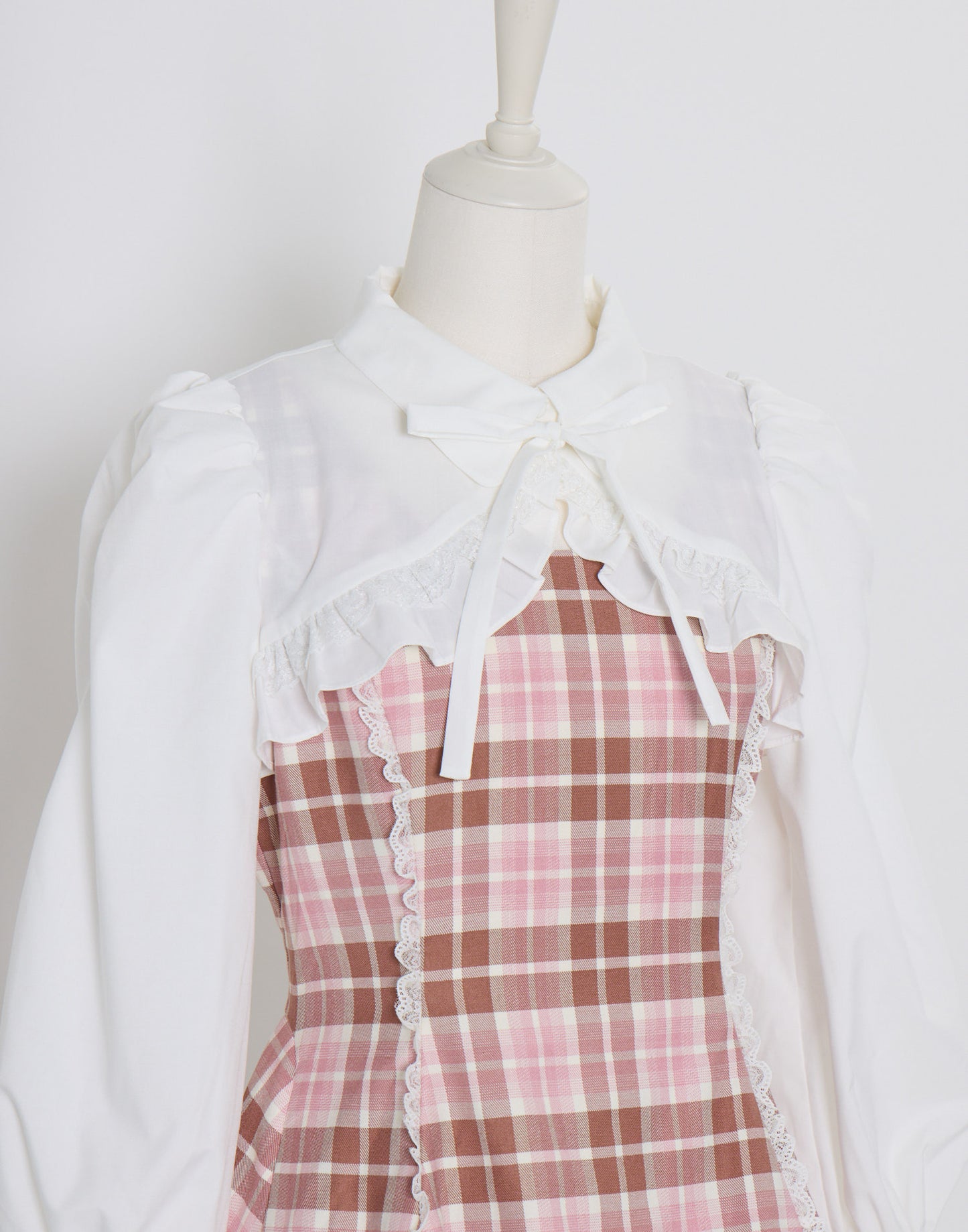 (Pre-order) mellfy memory Melty Café Check Dress