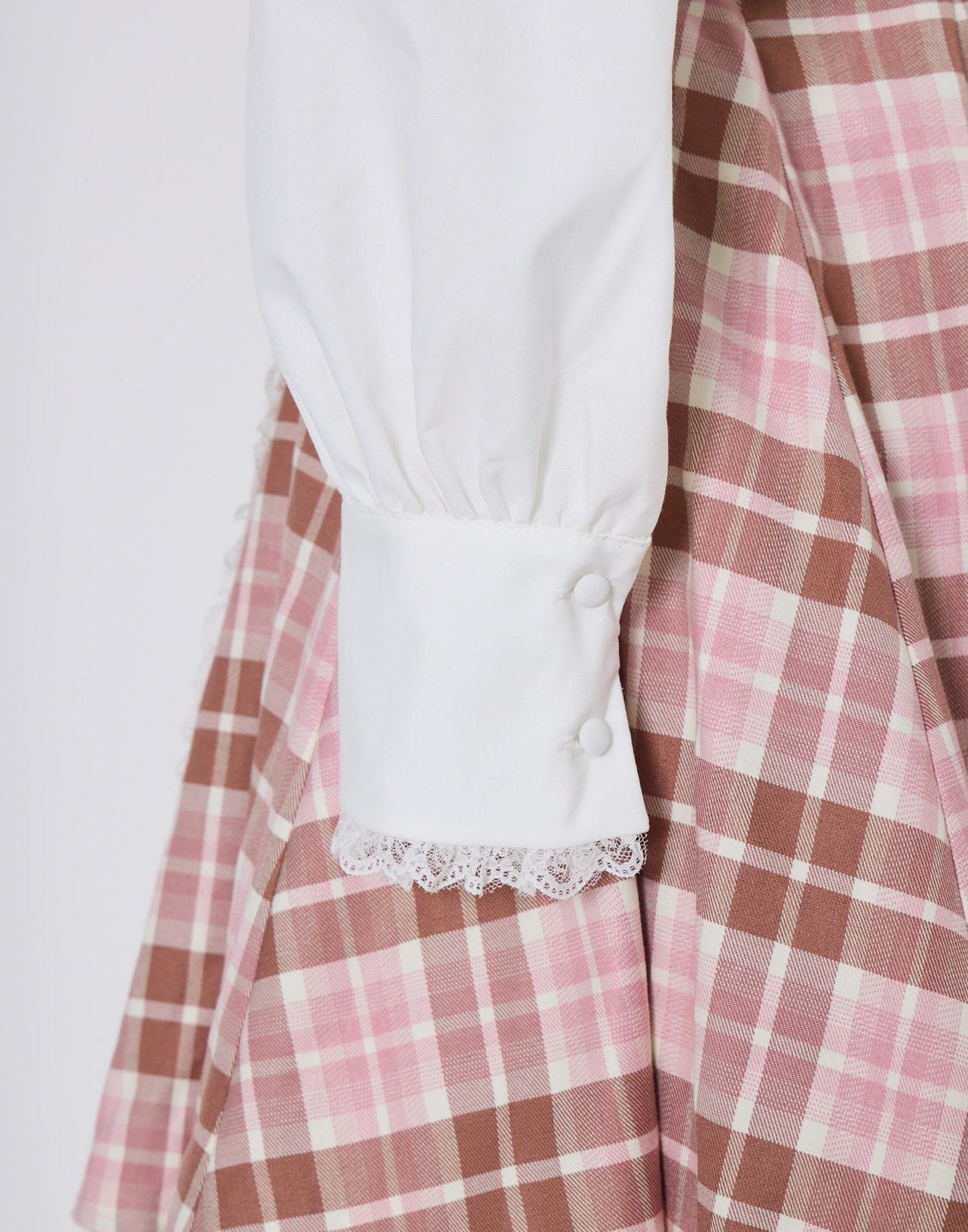 (Pre-order) mellfy memory Melty Café Check Dress