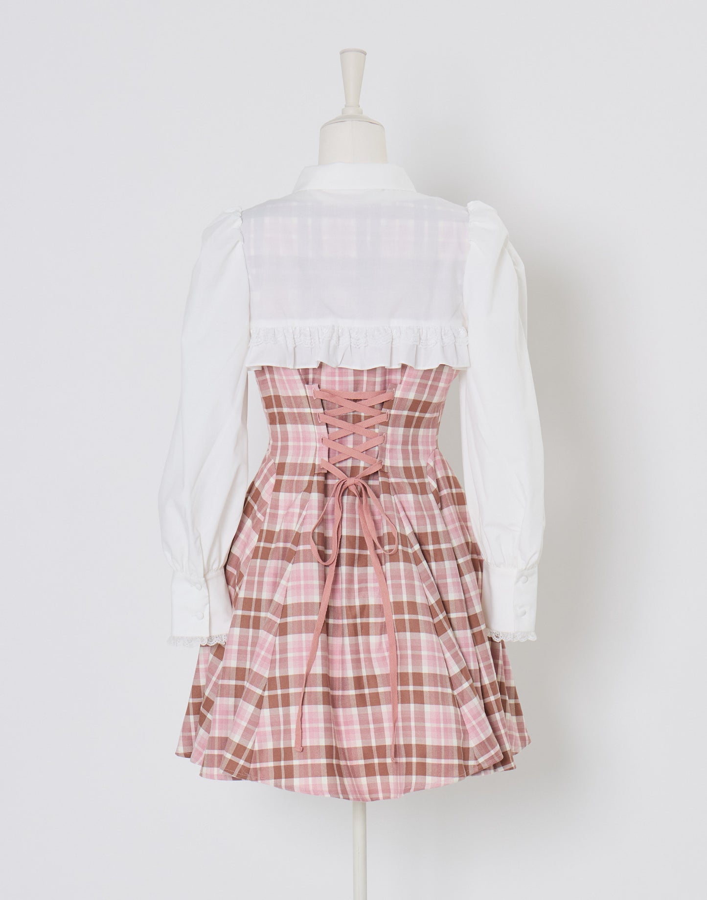 (Pre-order) mellfy memory Melty Café Check Dress