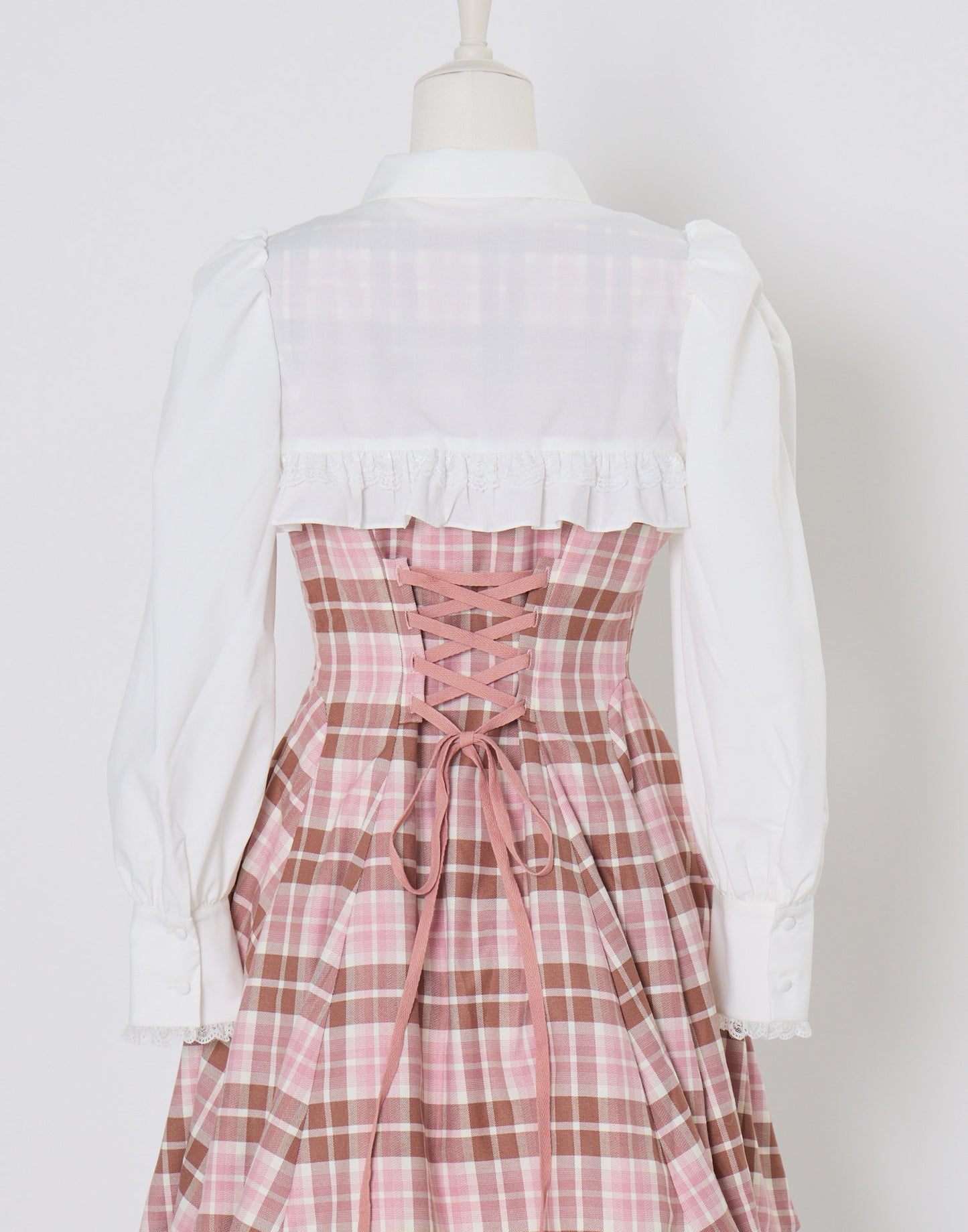 (Pre-order) mellfy memory Melty Café Check Dress