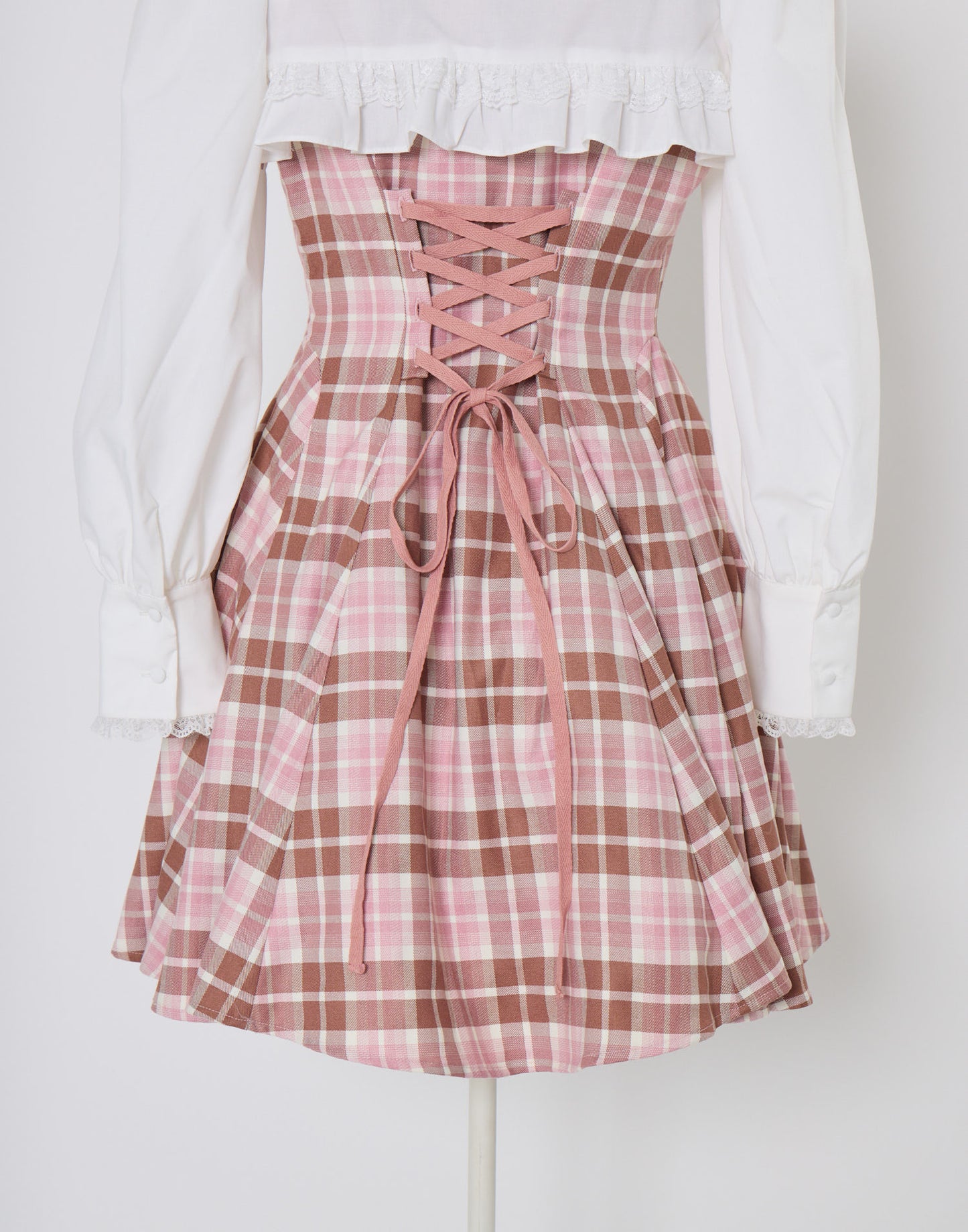 (Pre-order) mellfy memory Melty Café Check Dress