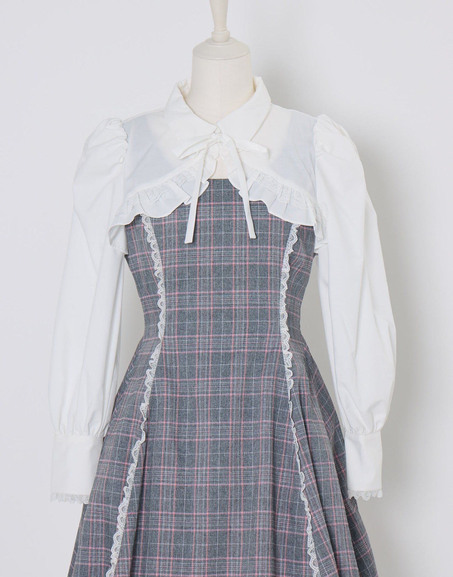 (Pre-order) mellfy memory Melty Café Check Dress