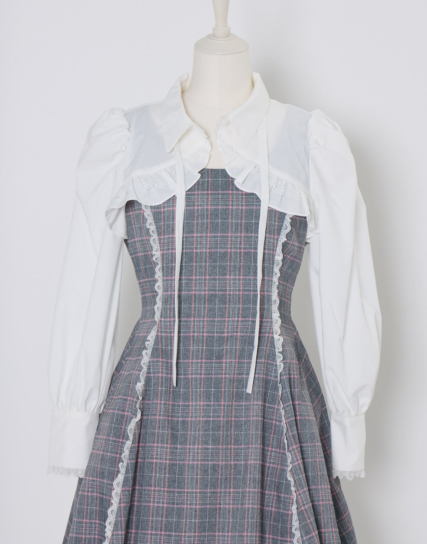 (Pre-order) mellfy memory Melty Café Check Dress