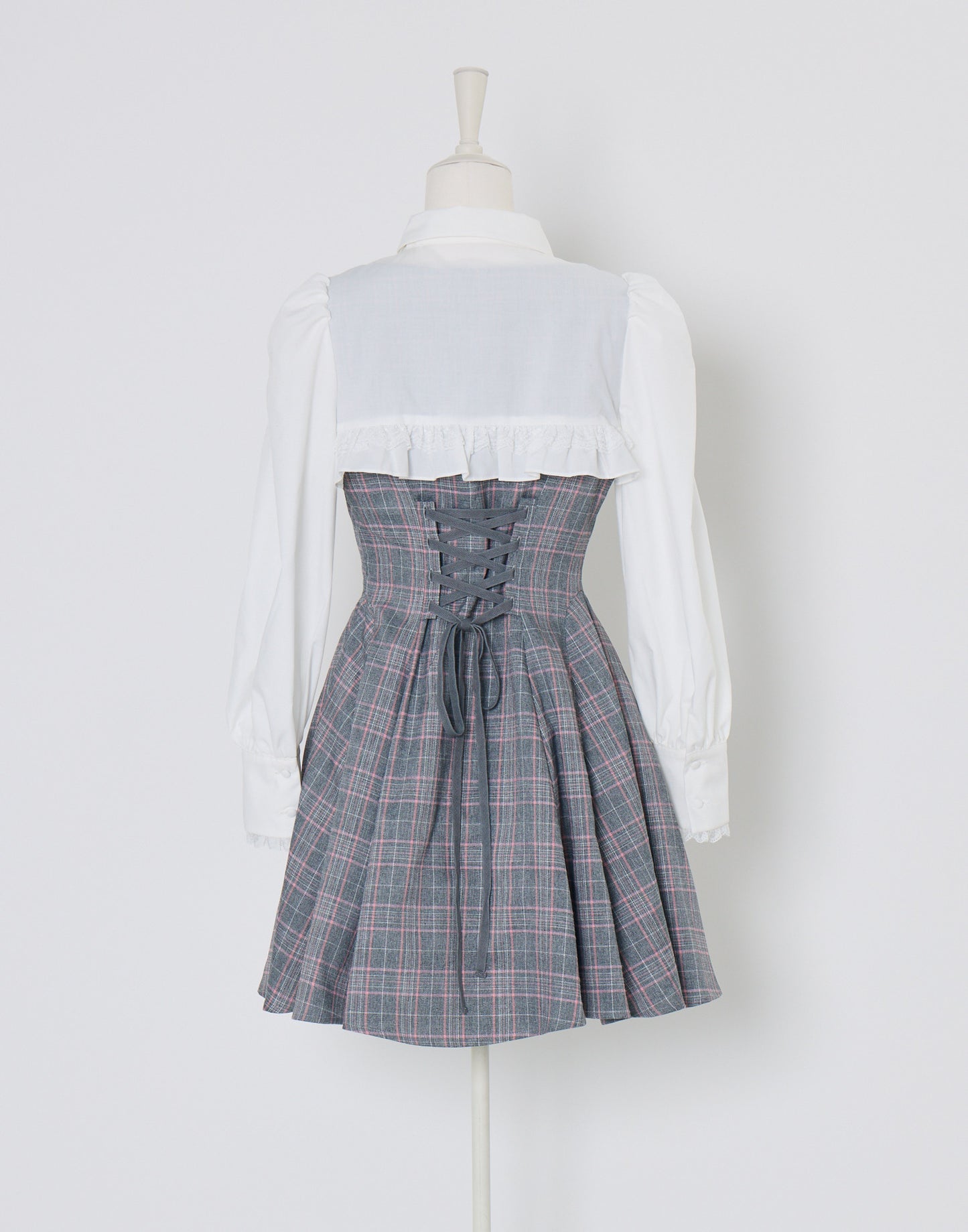 (Pre-order) mellfy memory Melty Café Check Dress