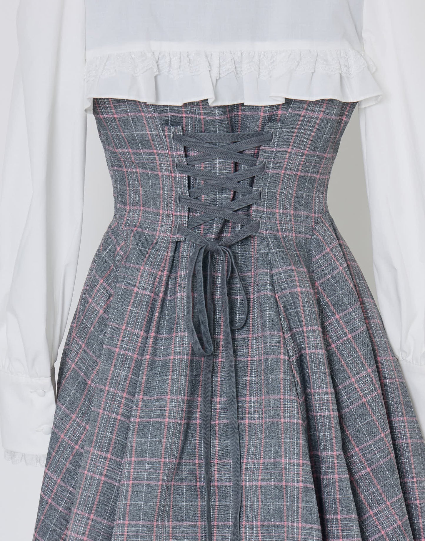 (Pre-order) mellfy memory Melty Café Check Dress