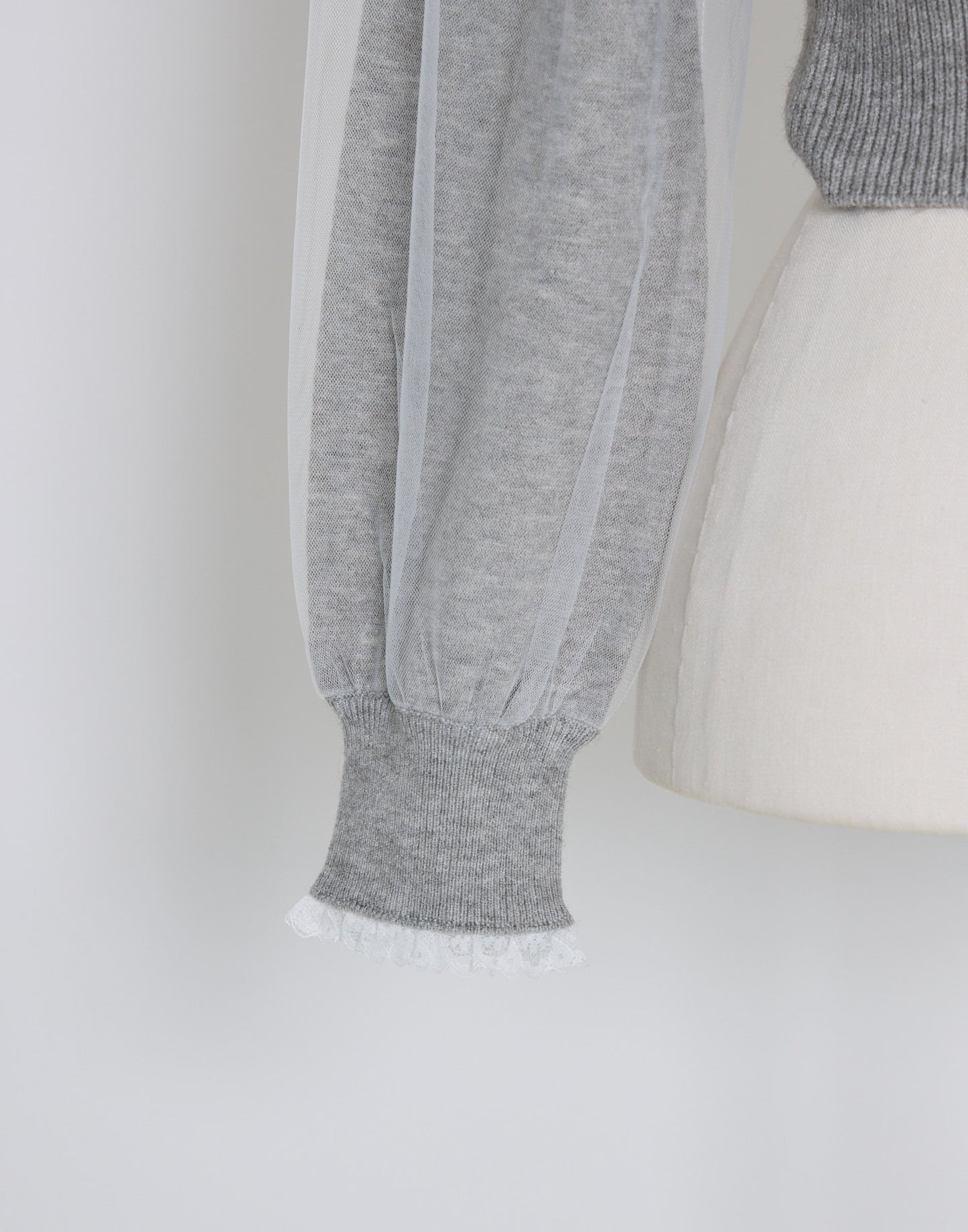 (Pre-order) mellfy memory Girls Cable Knit Blouse Top