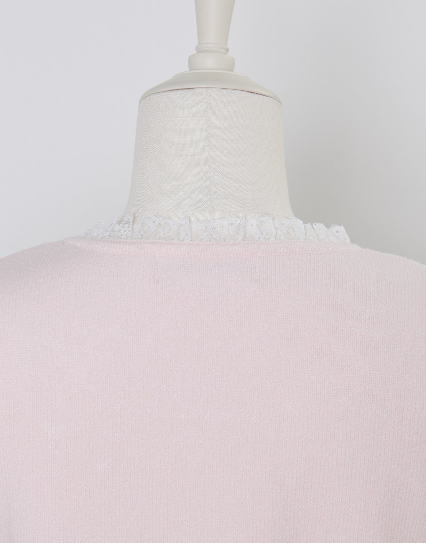 mellfy memory Pearl cable knit Lace arm warmer Knit Top