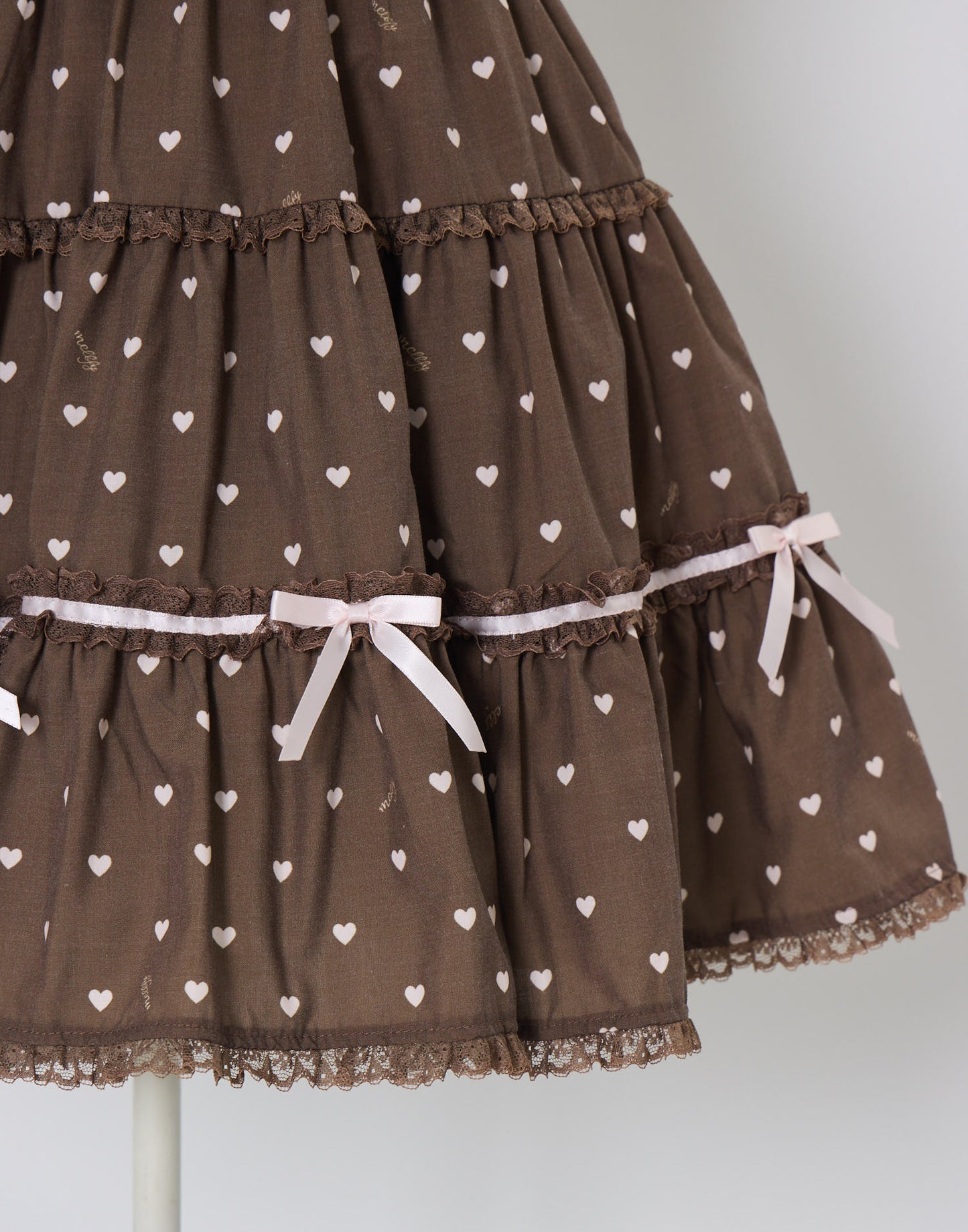 (Pre-order) mellfy memory Chocolate de Love Letter Skirt