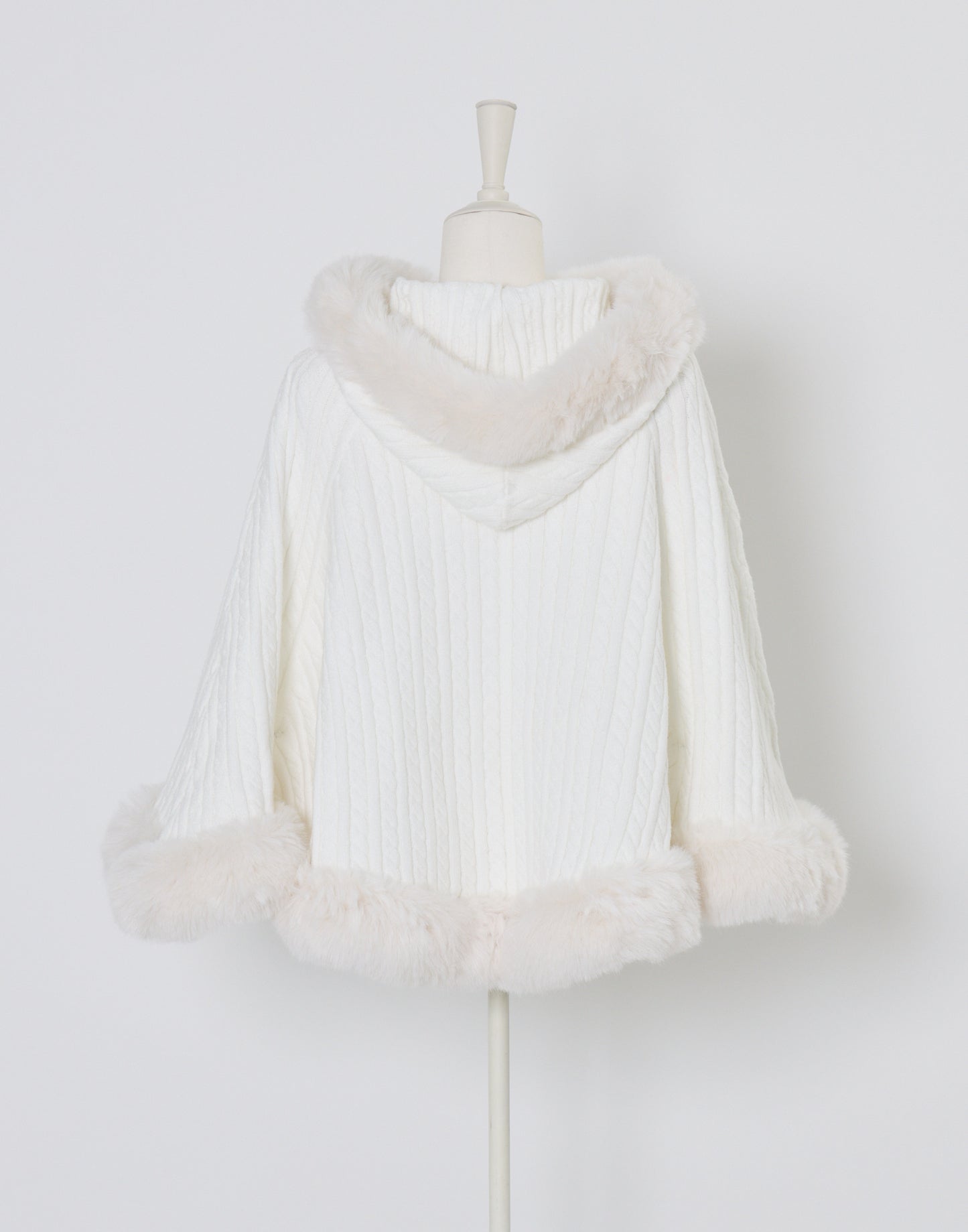 mellfy memory Fluffy Meringue Ribbon Poncho