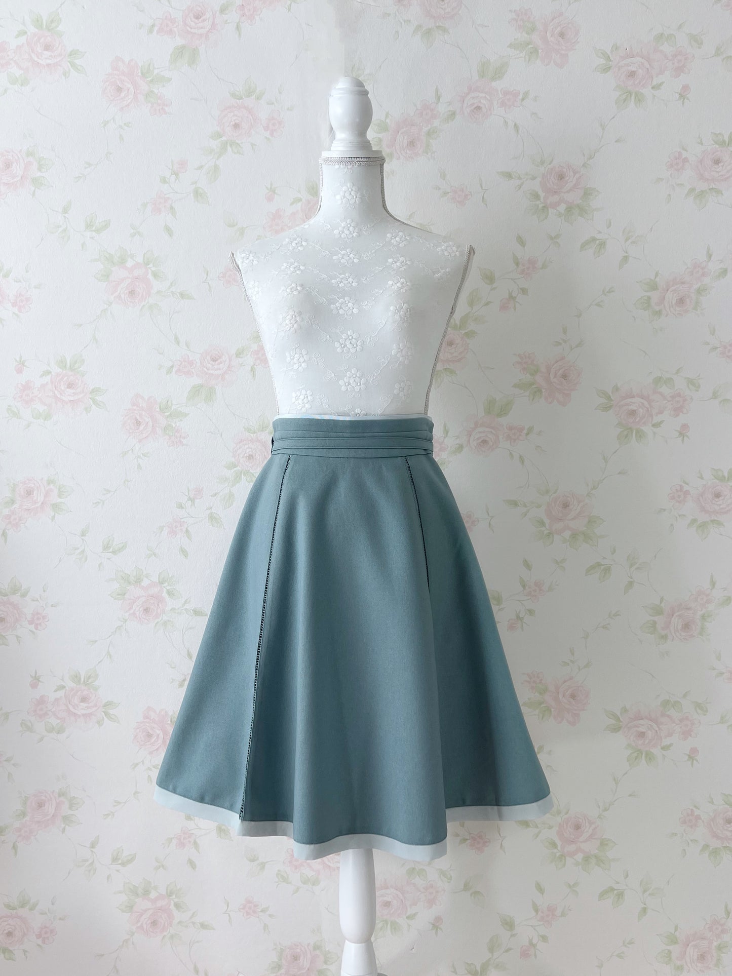 MISCH MASCH Long Flare Skirt (Green)