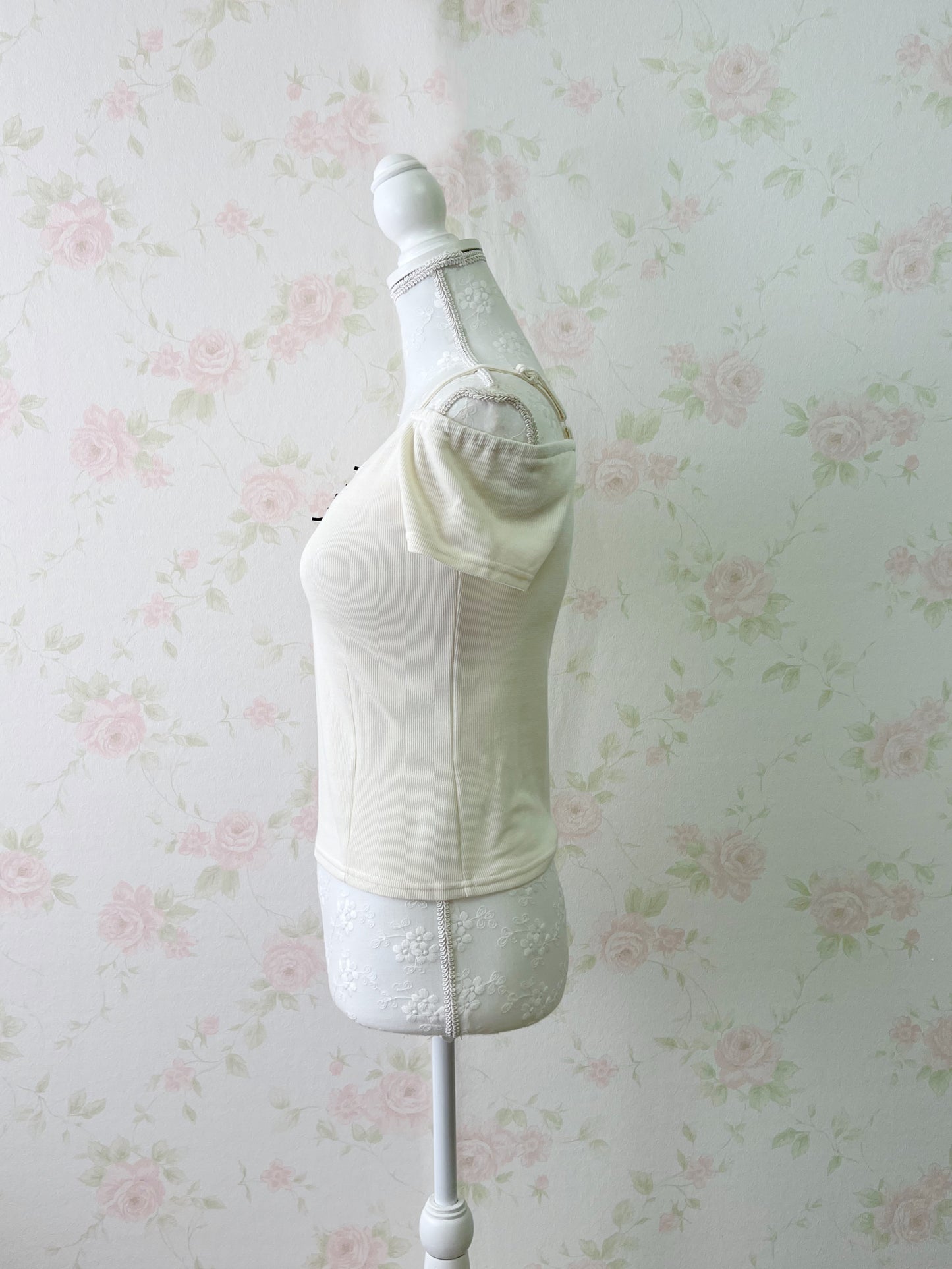 Ank Rouge Strapped Short Top (Ivory)