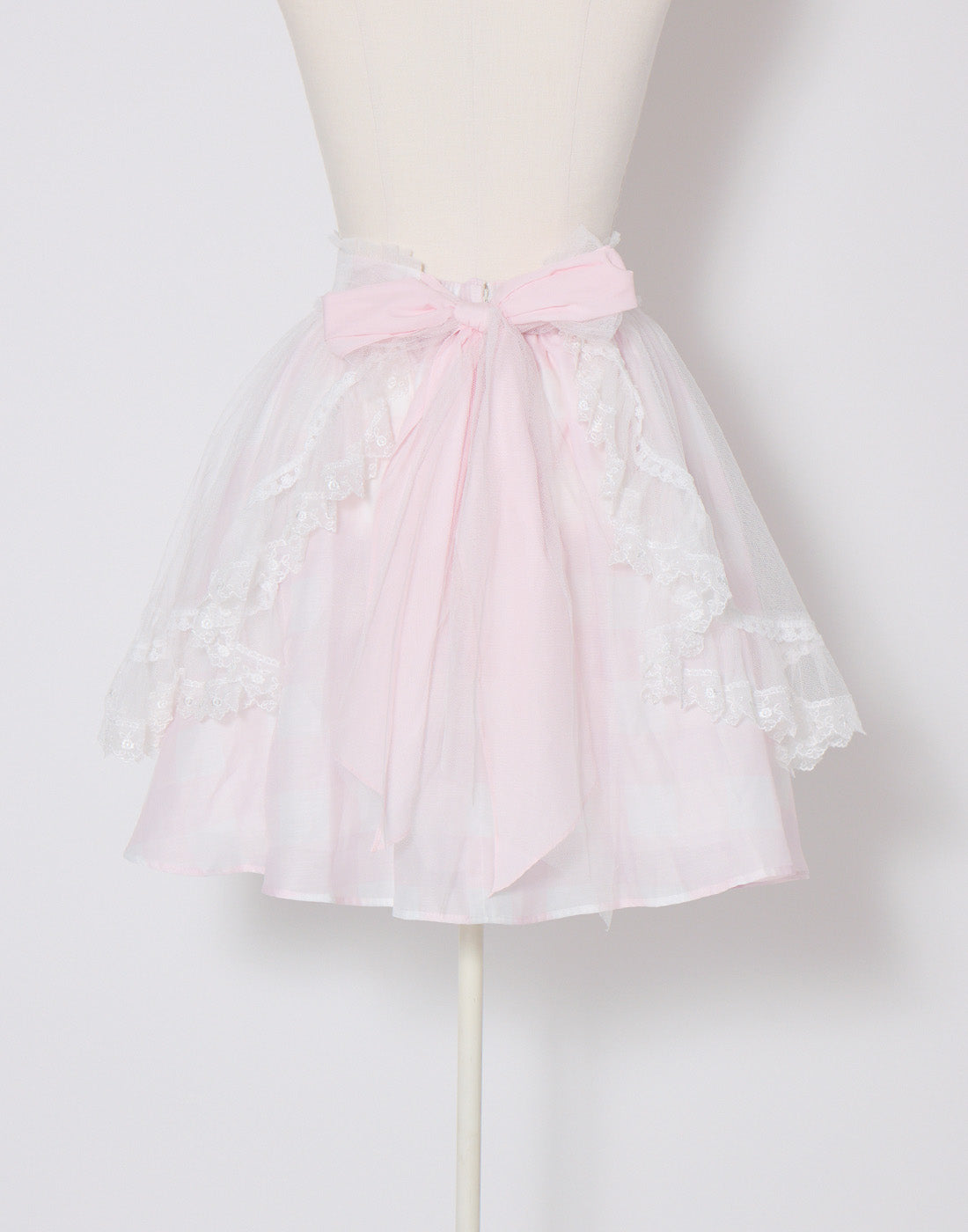mellfy memory Fairy gingham tulle apron Skirt