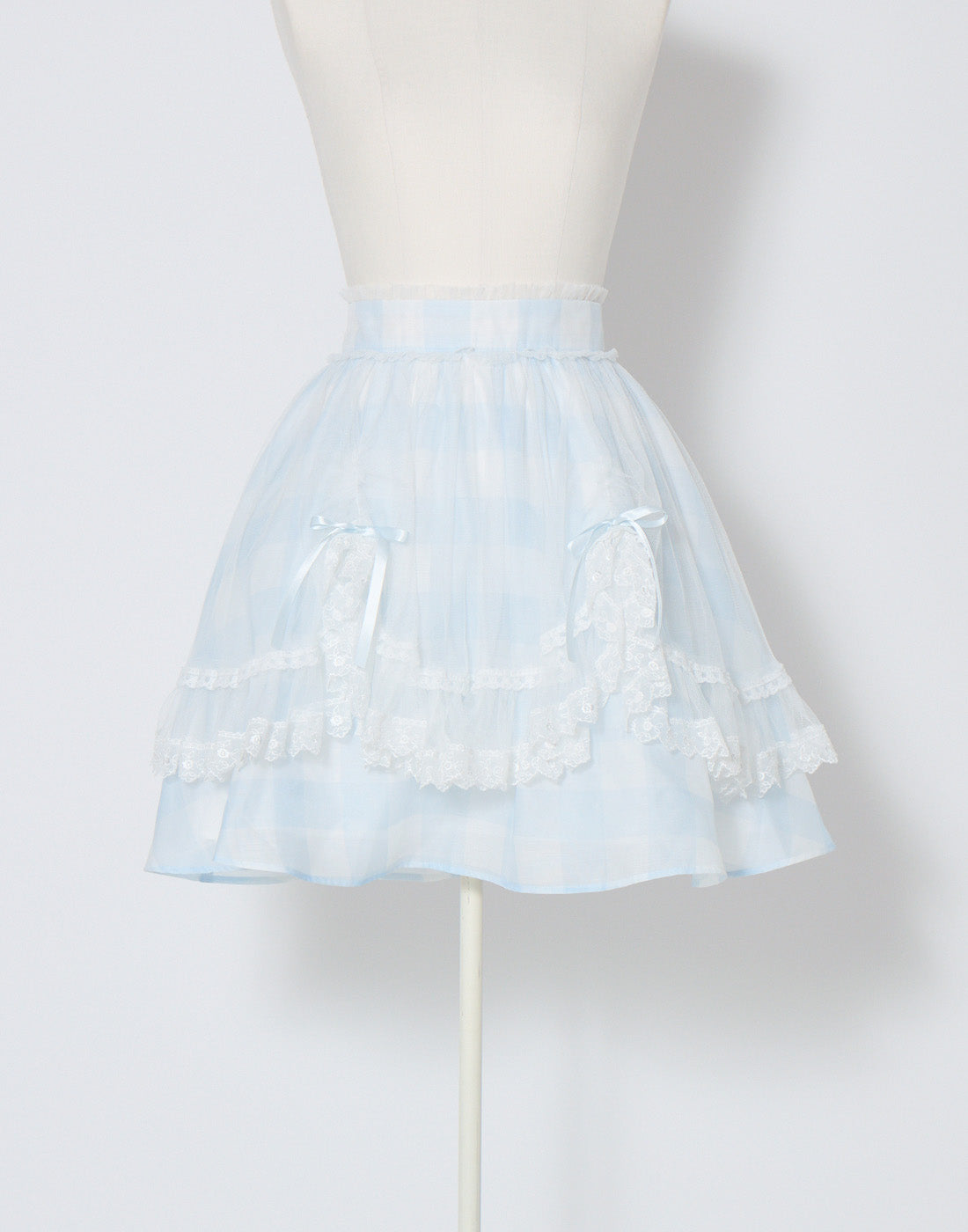 mellfy memory Fairy gingham tulle apron Skirt
