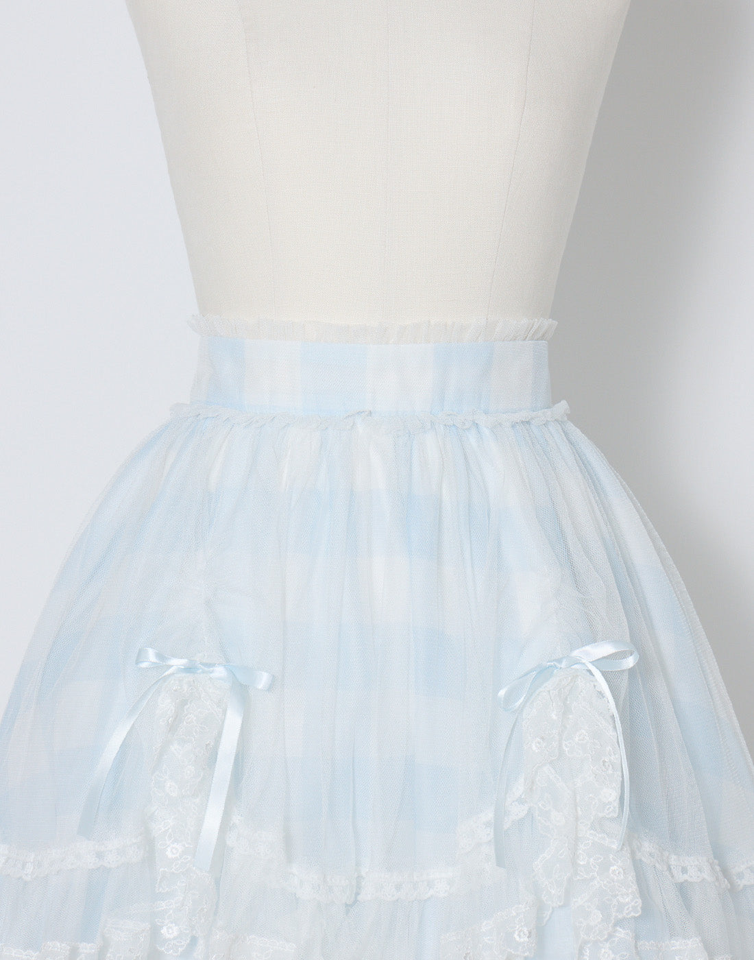 mellfy memory Fairy gingham tulle apron Skirt