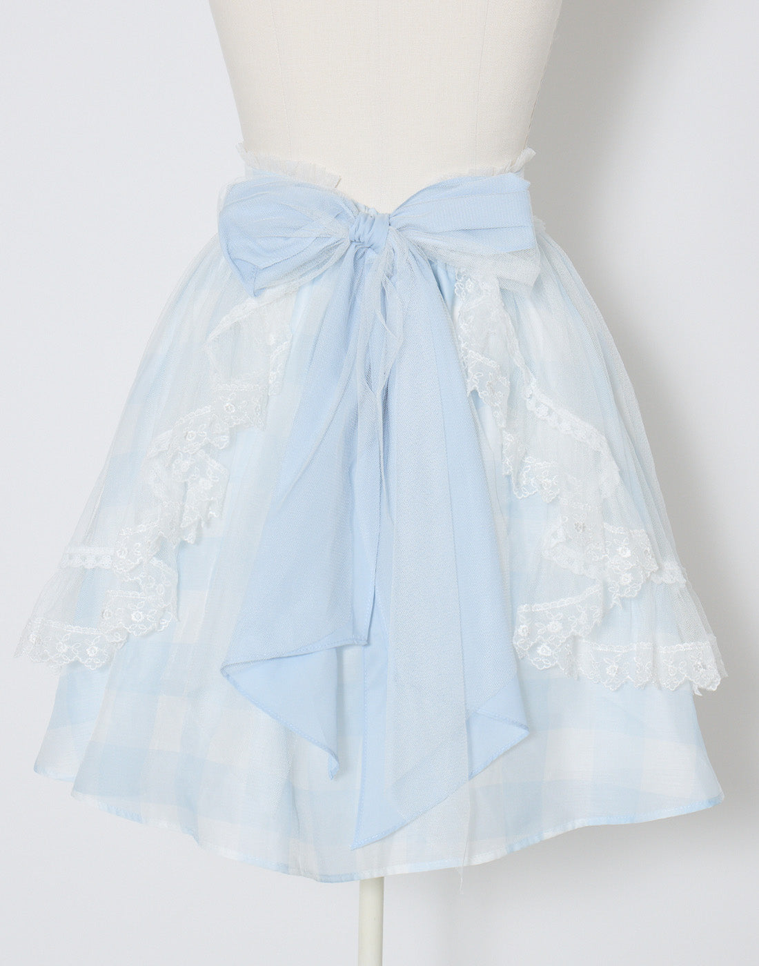 mellfy memory Fairy gingham tulle apron Skirt