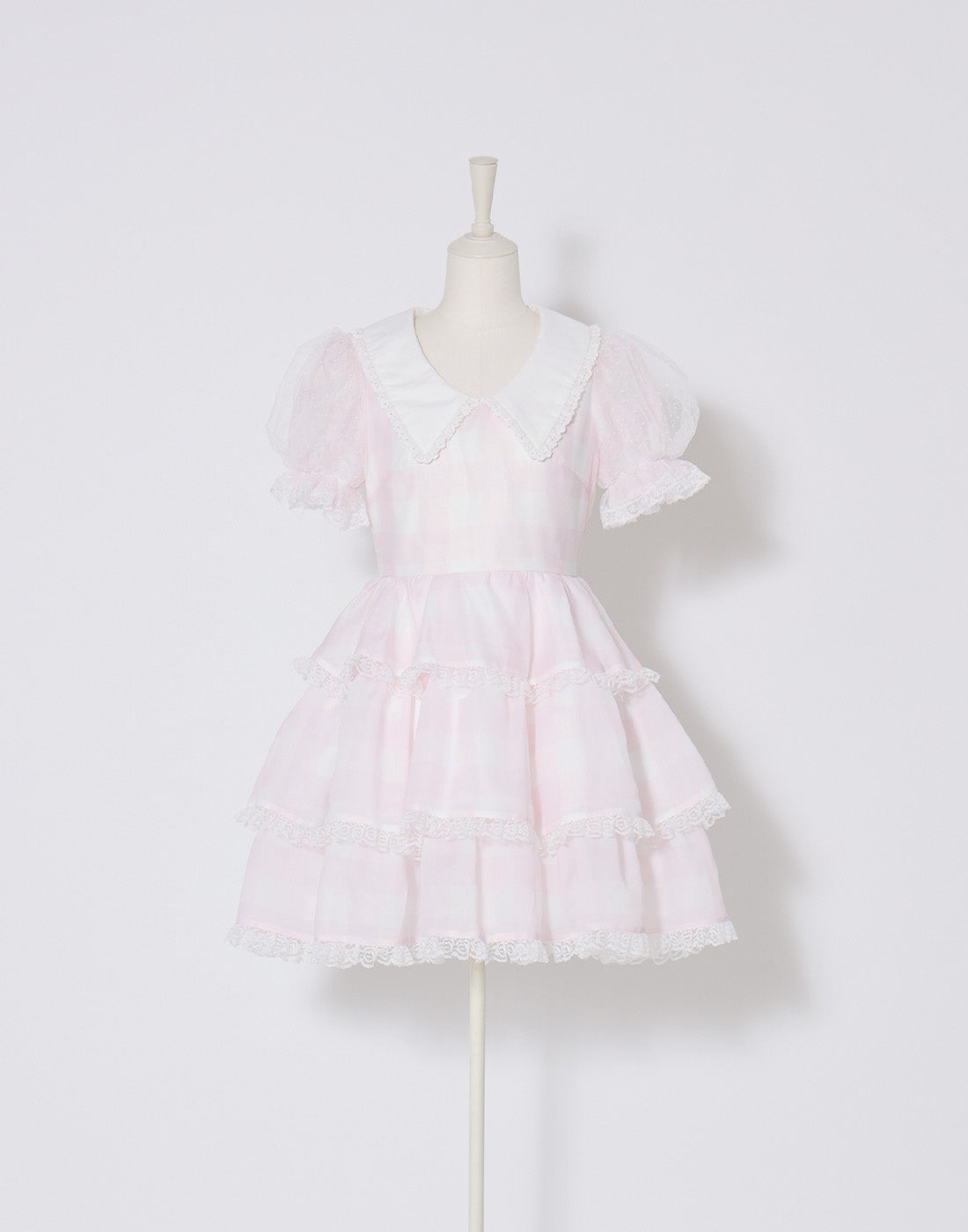 mellfy memory Fairy gingham tiered doll Dress