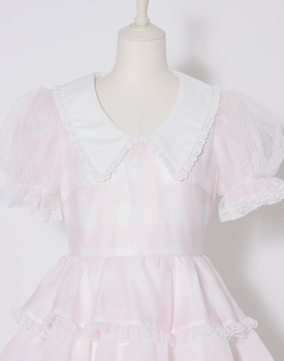 mellfy memory Fairy gingham tiered doll Dress