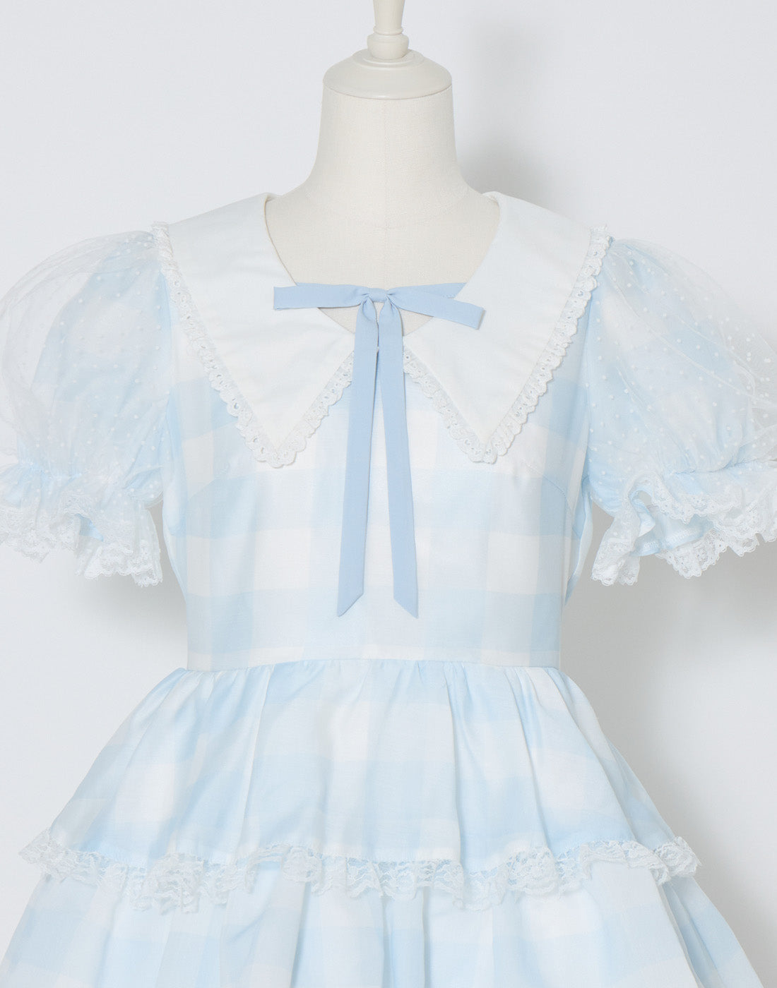 mellfy memory Fairy gingham tiered doll Dress