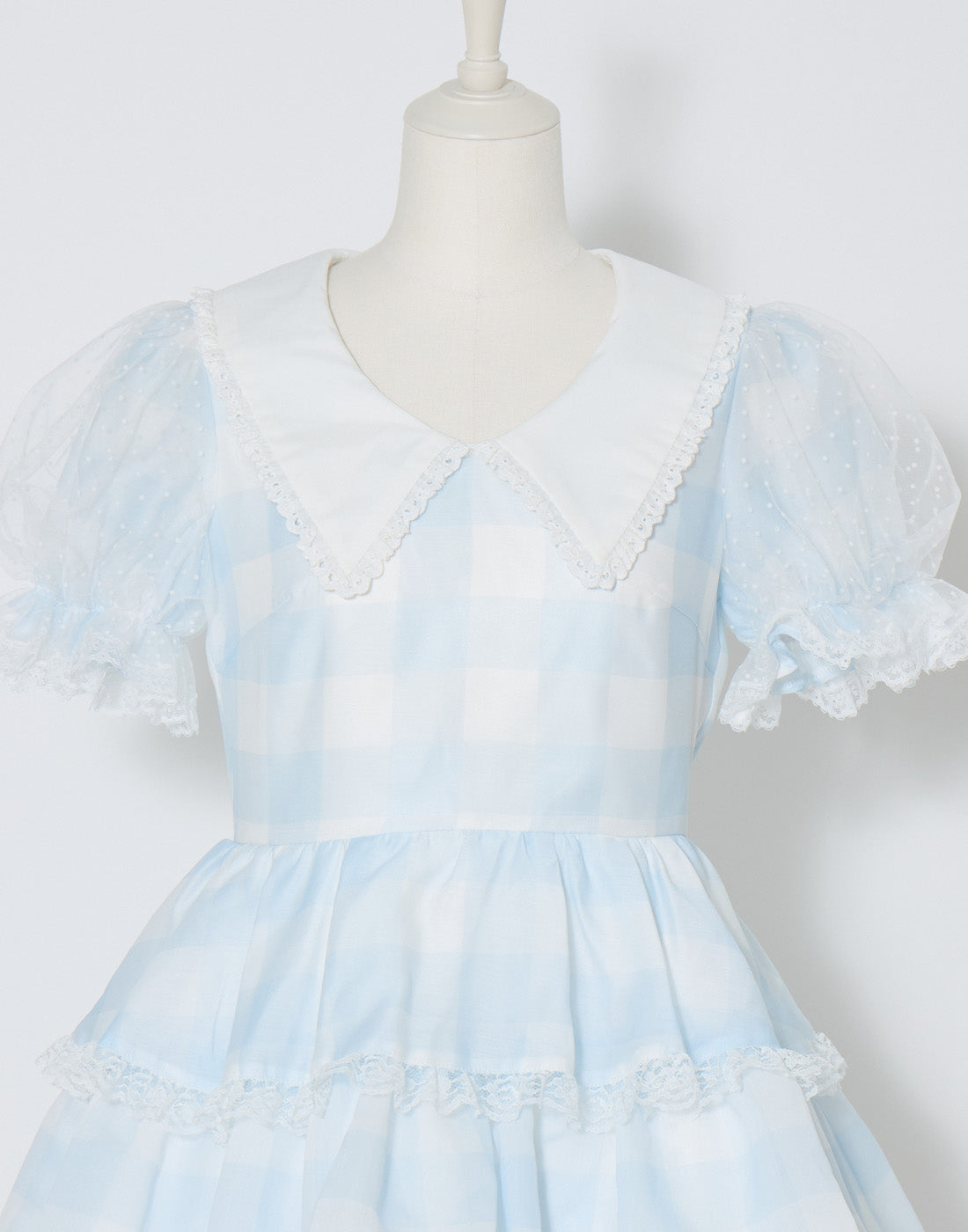mellfy memory Fairy gingham tiered doll Dress