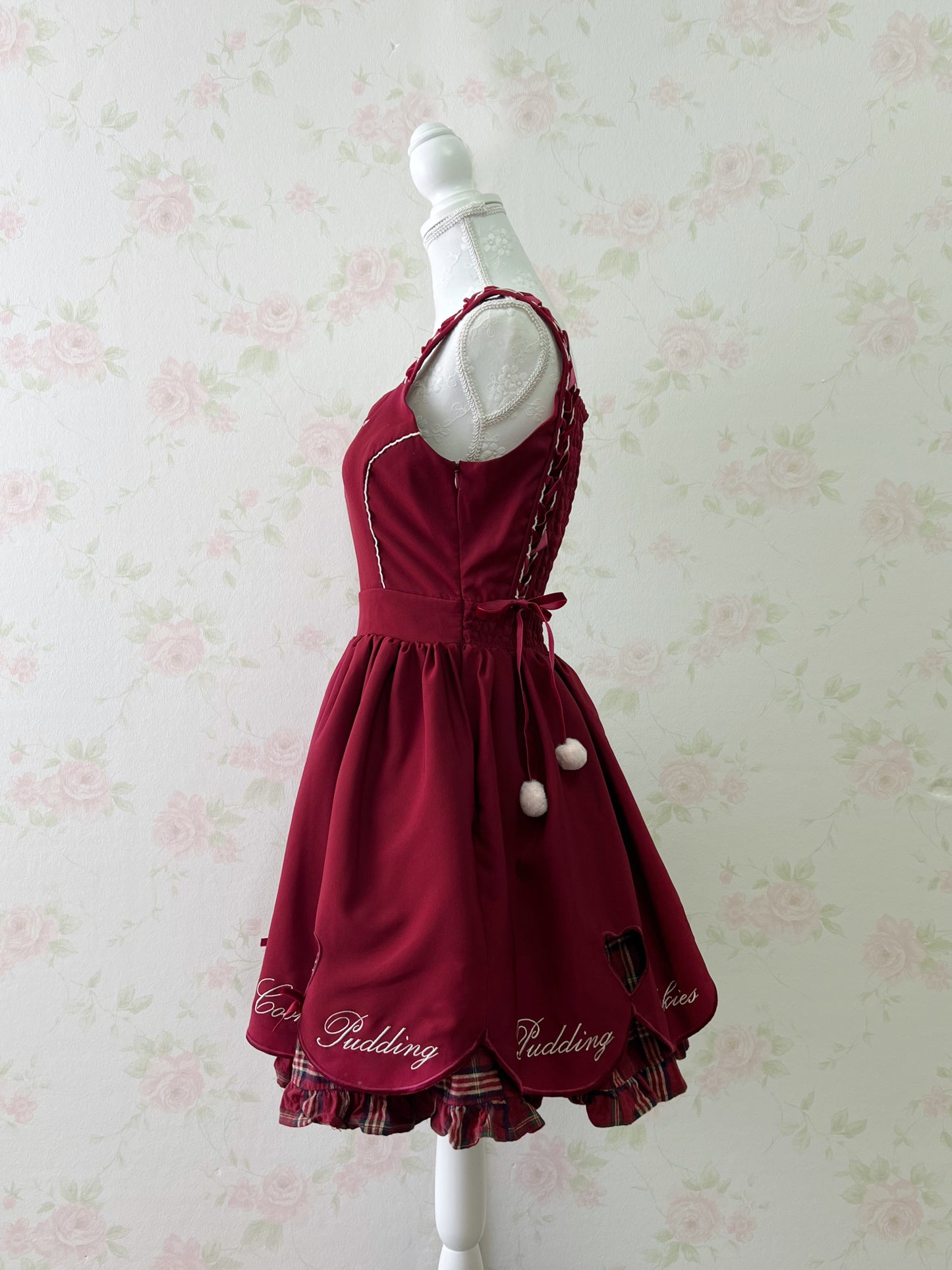 LIZ LISA Heart Cutout Hem Laced Up Dress