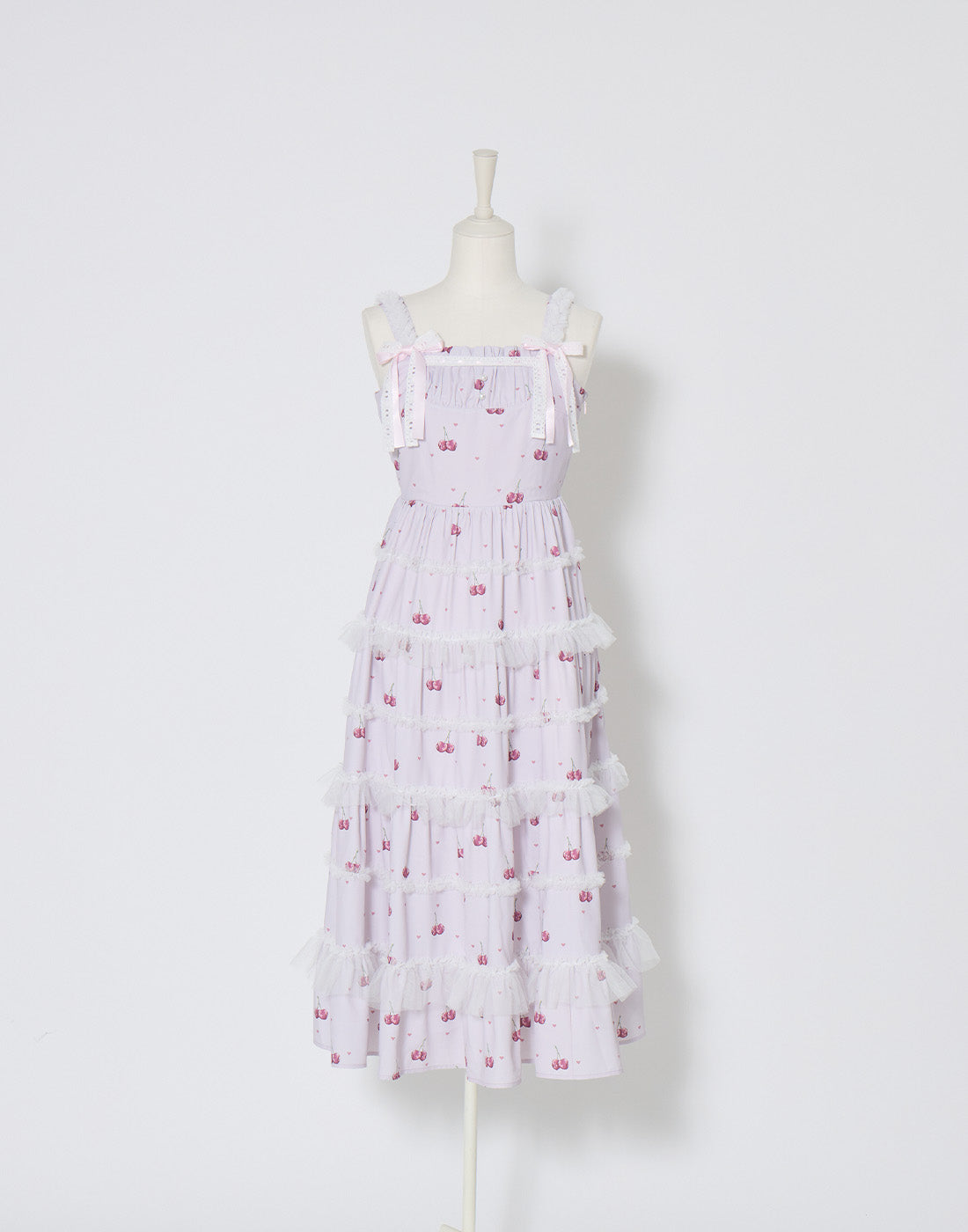 mellfy memory Sweet cherry long Dress