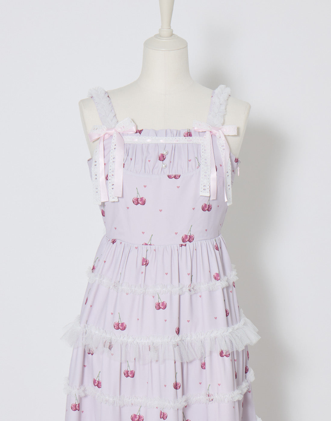 mellfy memory Sweet cherry long Dress