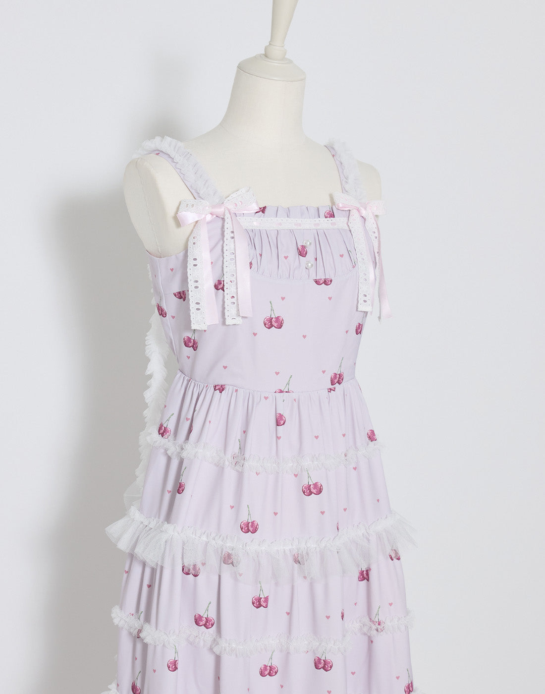 mellfy memory Sweet cherry long Dress