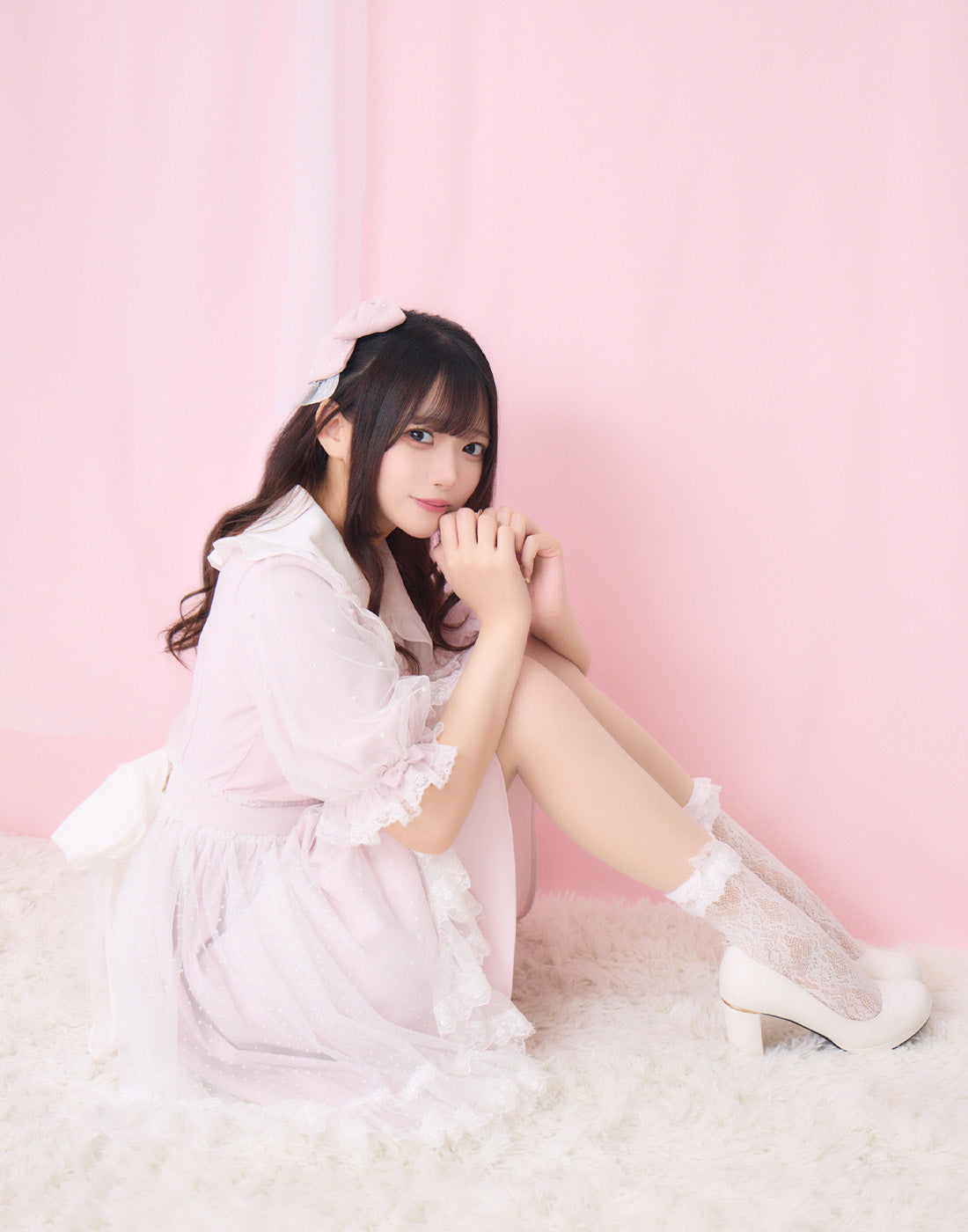 mellfy memory Eternity girly pearl ribbon