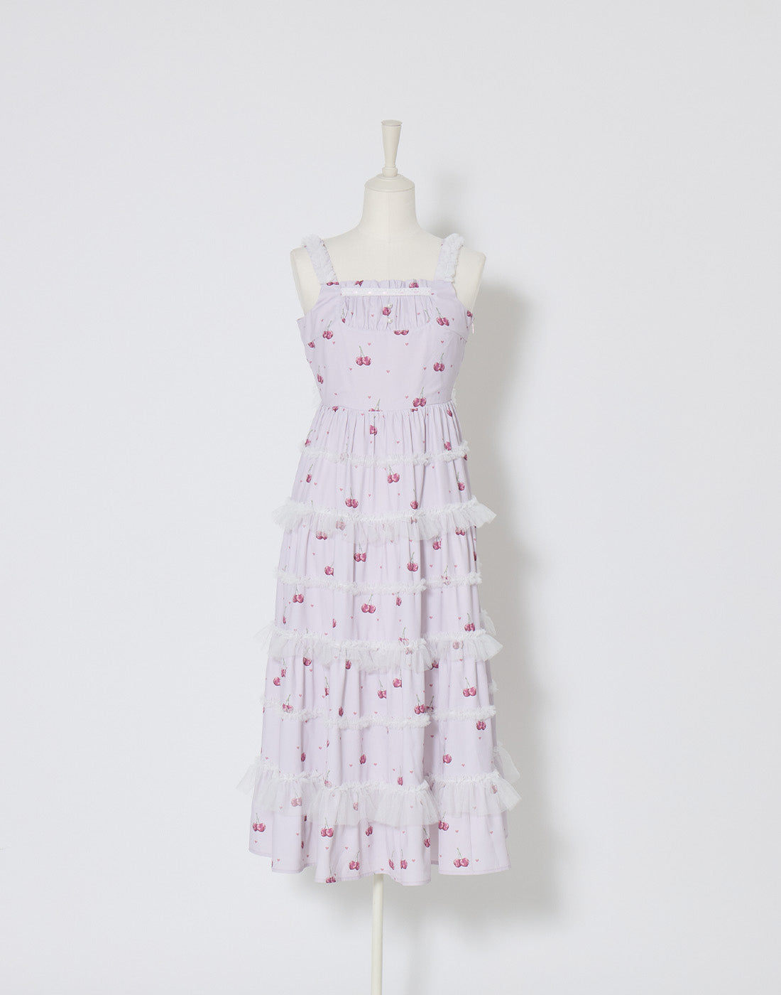 mellfy memory Sweet cherry long Dress