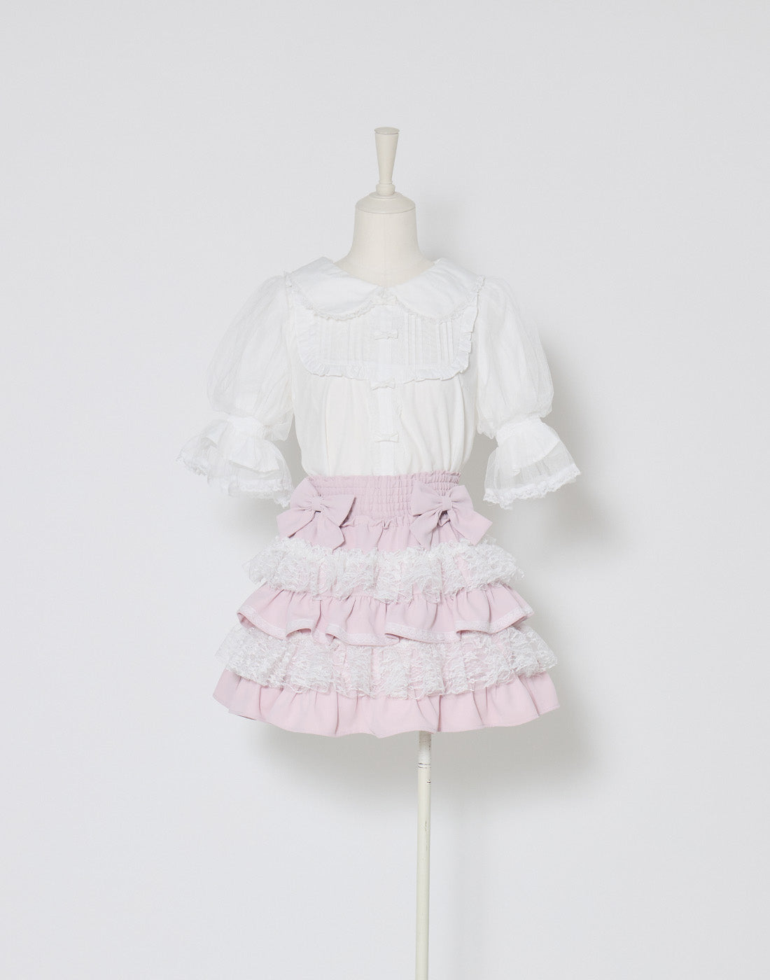 mellfy memory Dreamy mini ribbon Blouse