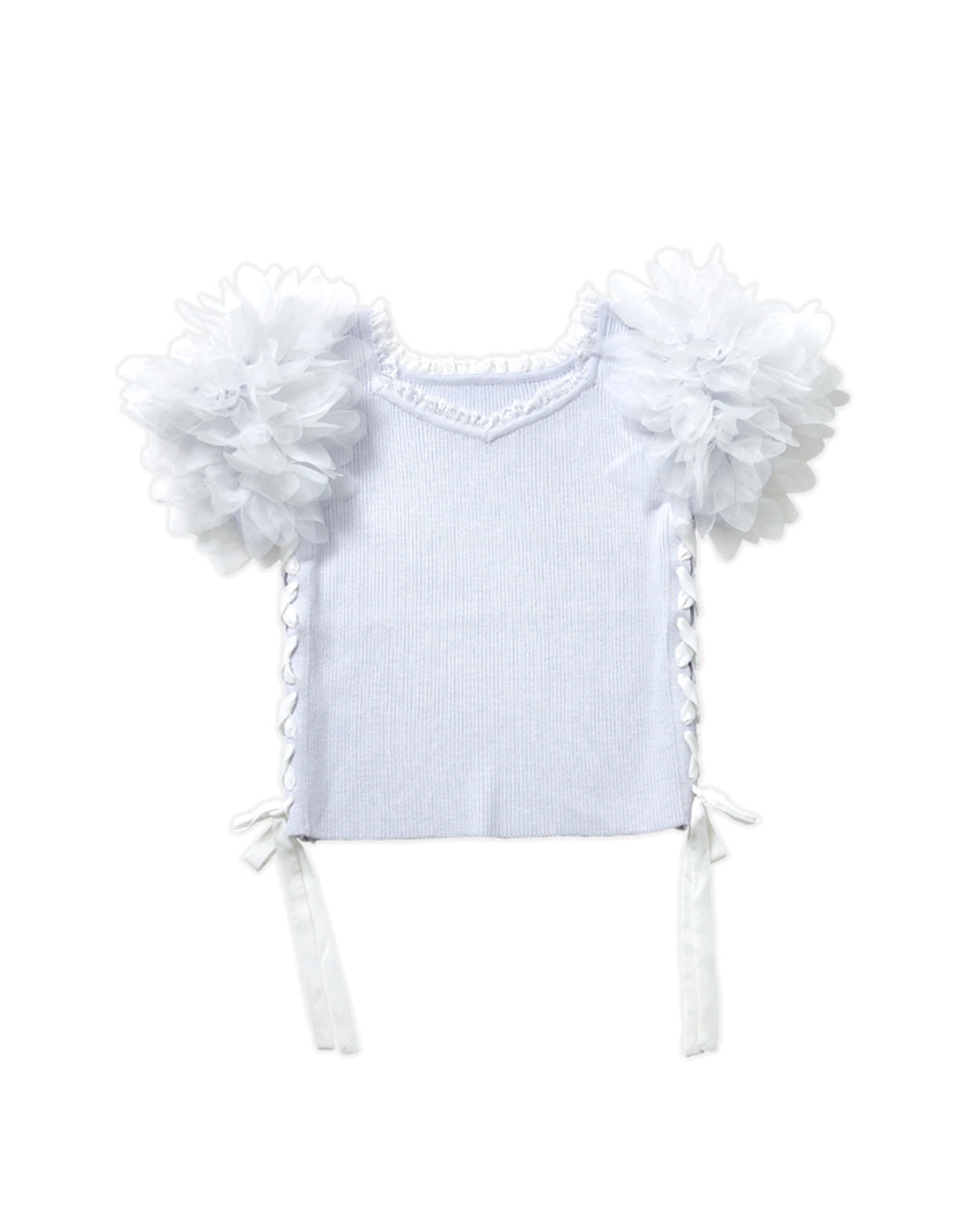 <March Delivery> mellfy memory Fairy flower sleeve Top