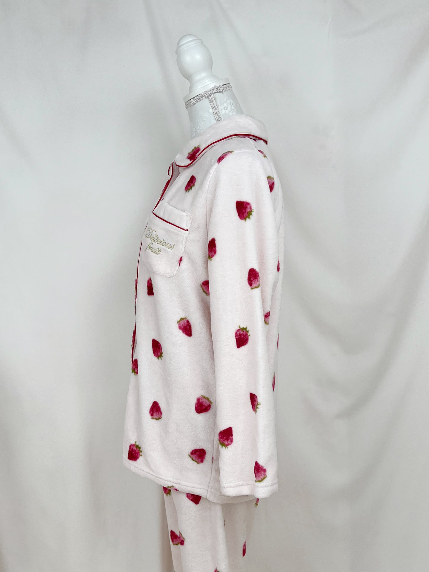 Sweet Strawberry Fluffy Pajamas