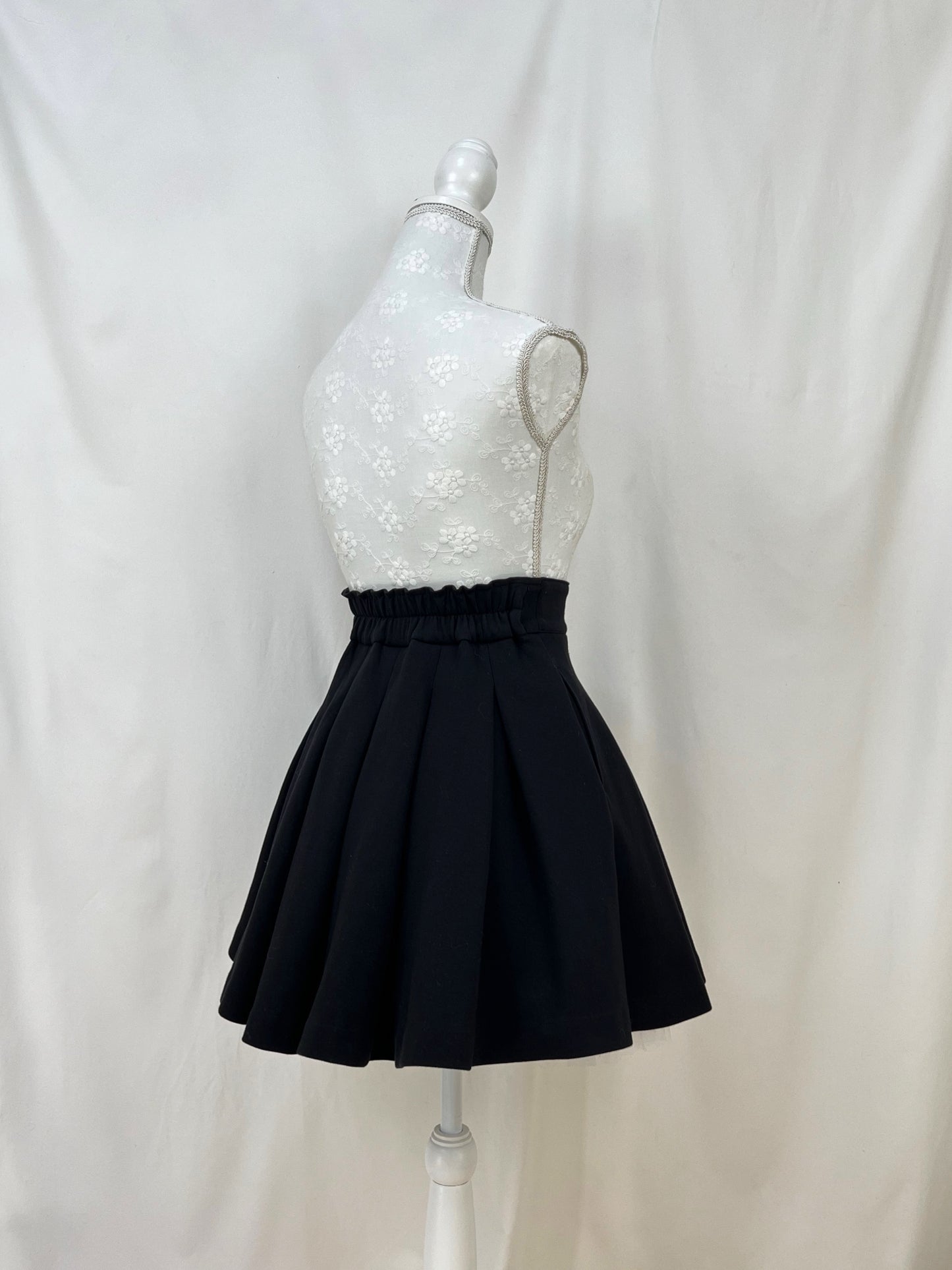 Mezzo piano junior Pleated Skirt (Black)