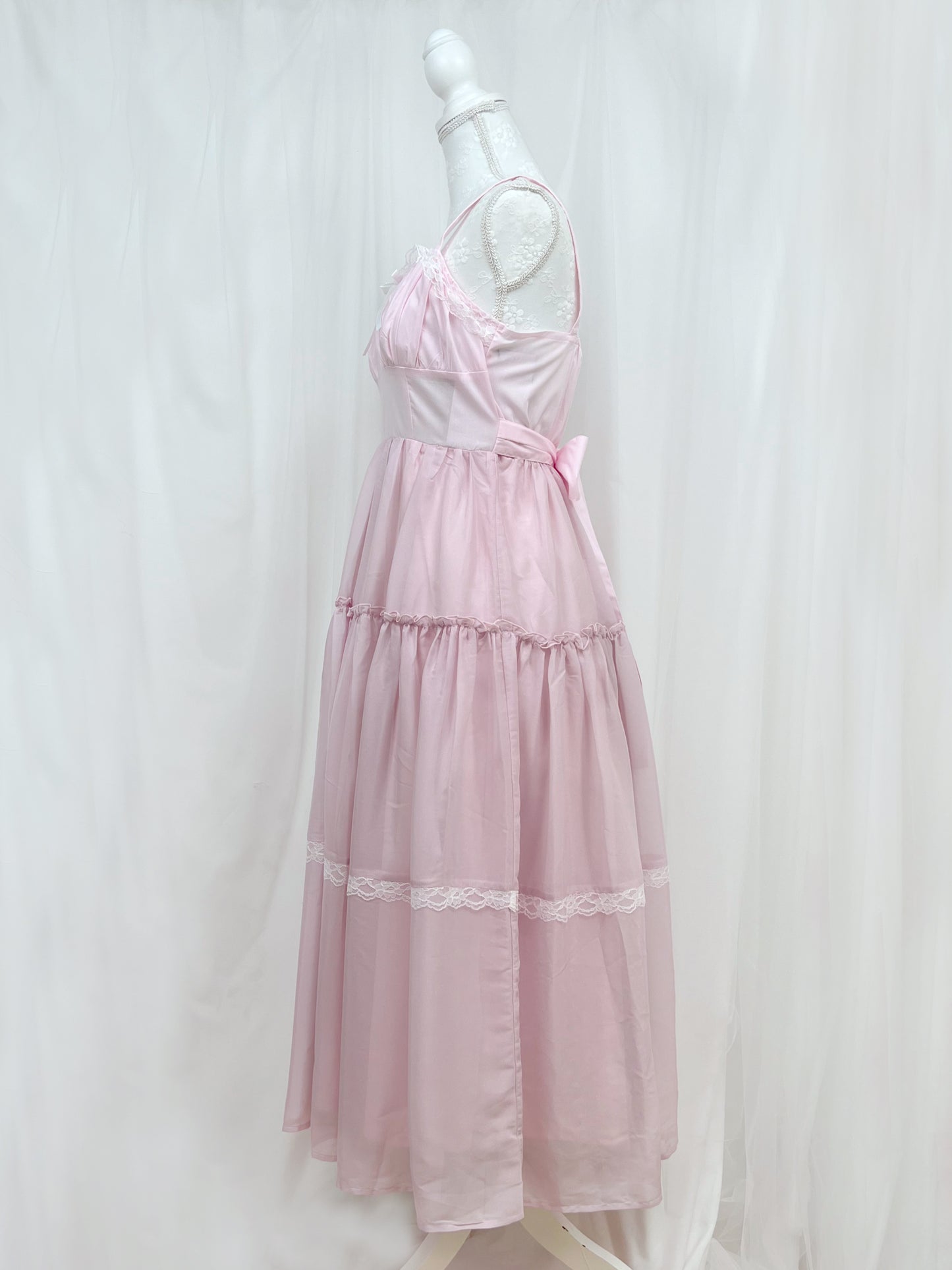 Lovely Tency Lolita Lace Tiered Jumper Dress