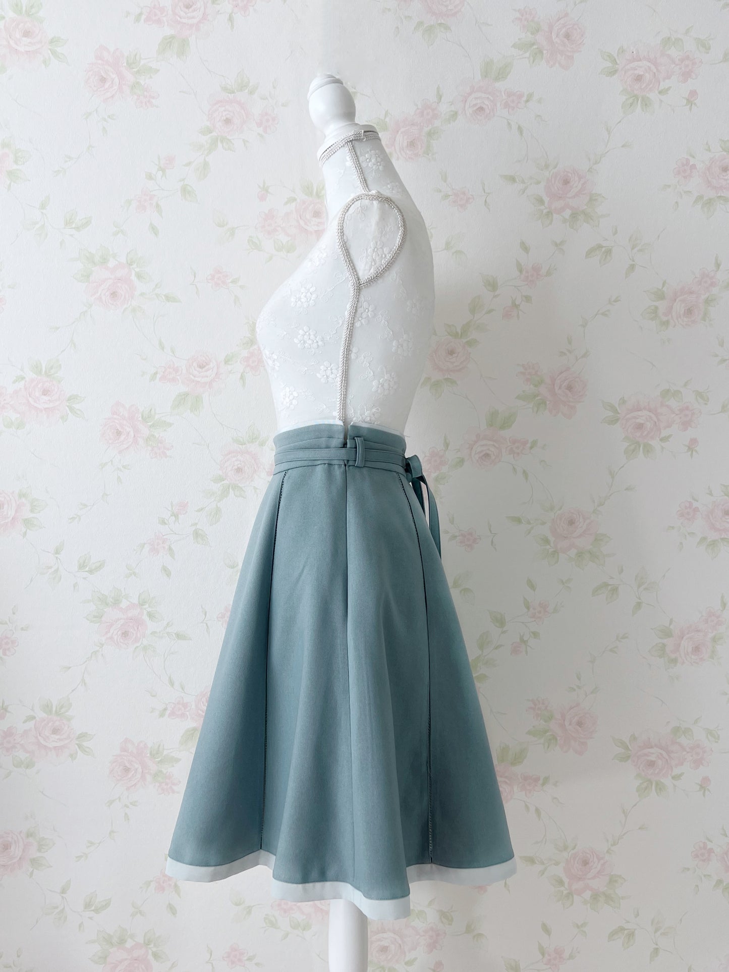 MISCH MASCH Long Flare Skirt (Green)