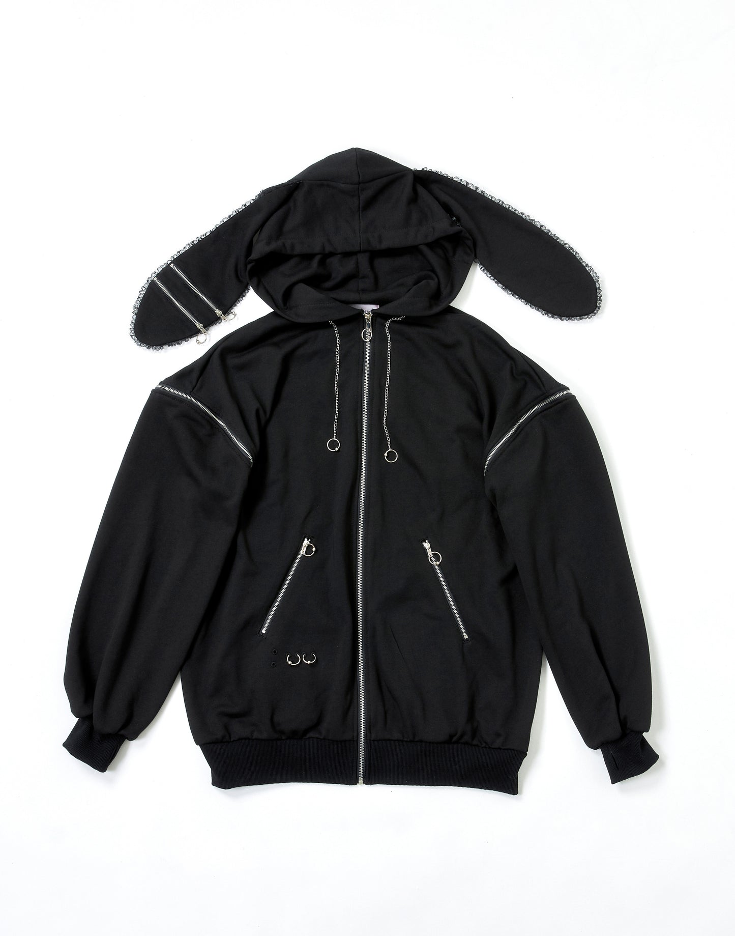 Punkish bad bunny zip outer