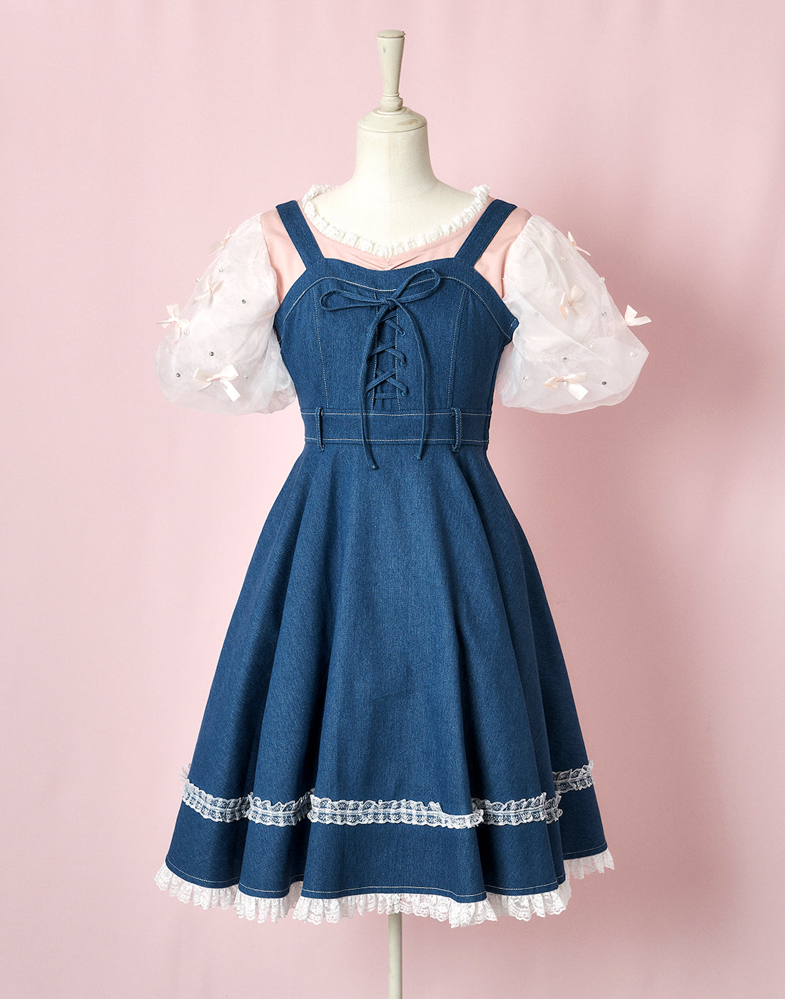 mellfy memory Princess holiday denim Dress