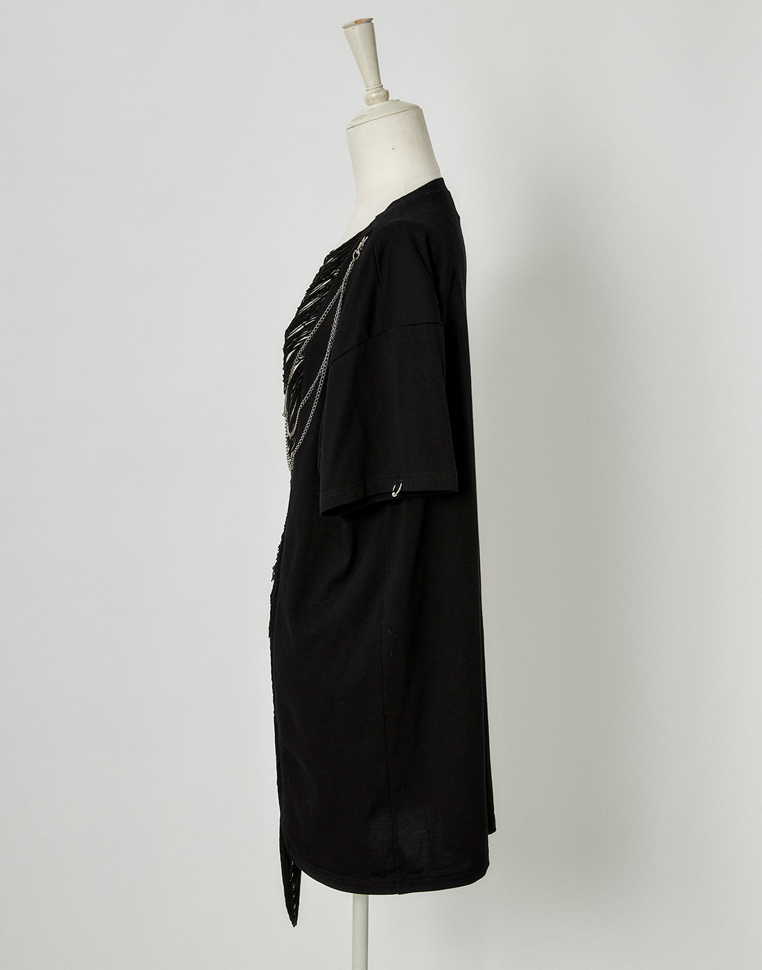 Fringe bone chain t-shirt