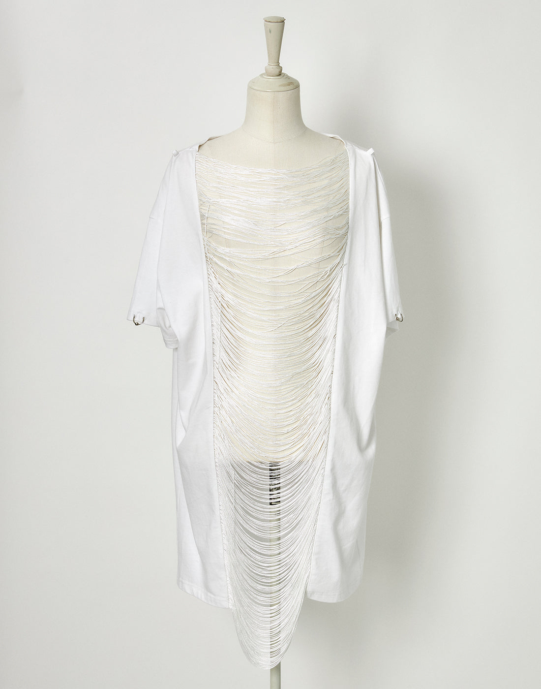 Fringe bone chain t-shirt