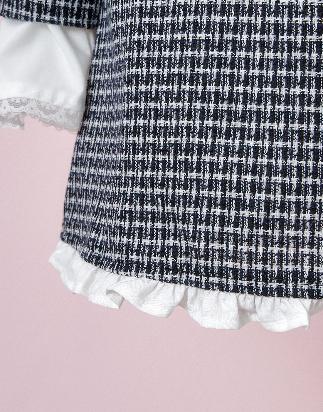 (September Delivery) mellfy memory Love and classy tweed Dress