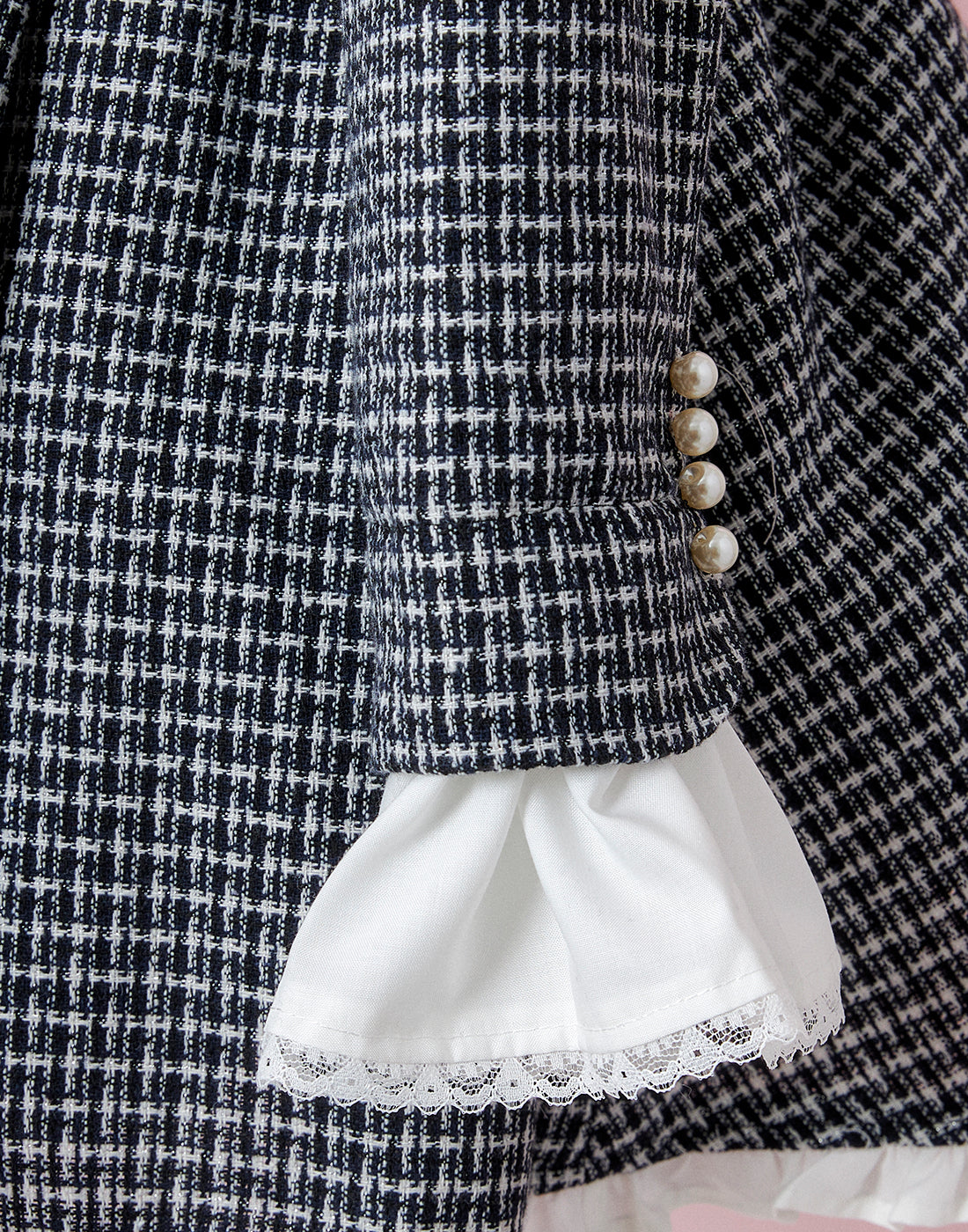 (September Delivery) mellfy memory Love and classy tweed Dress