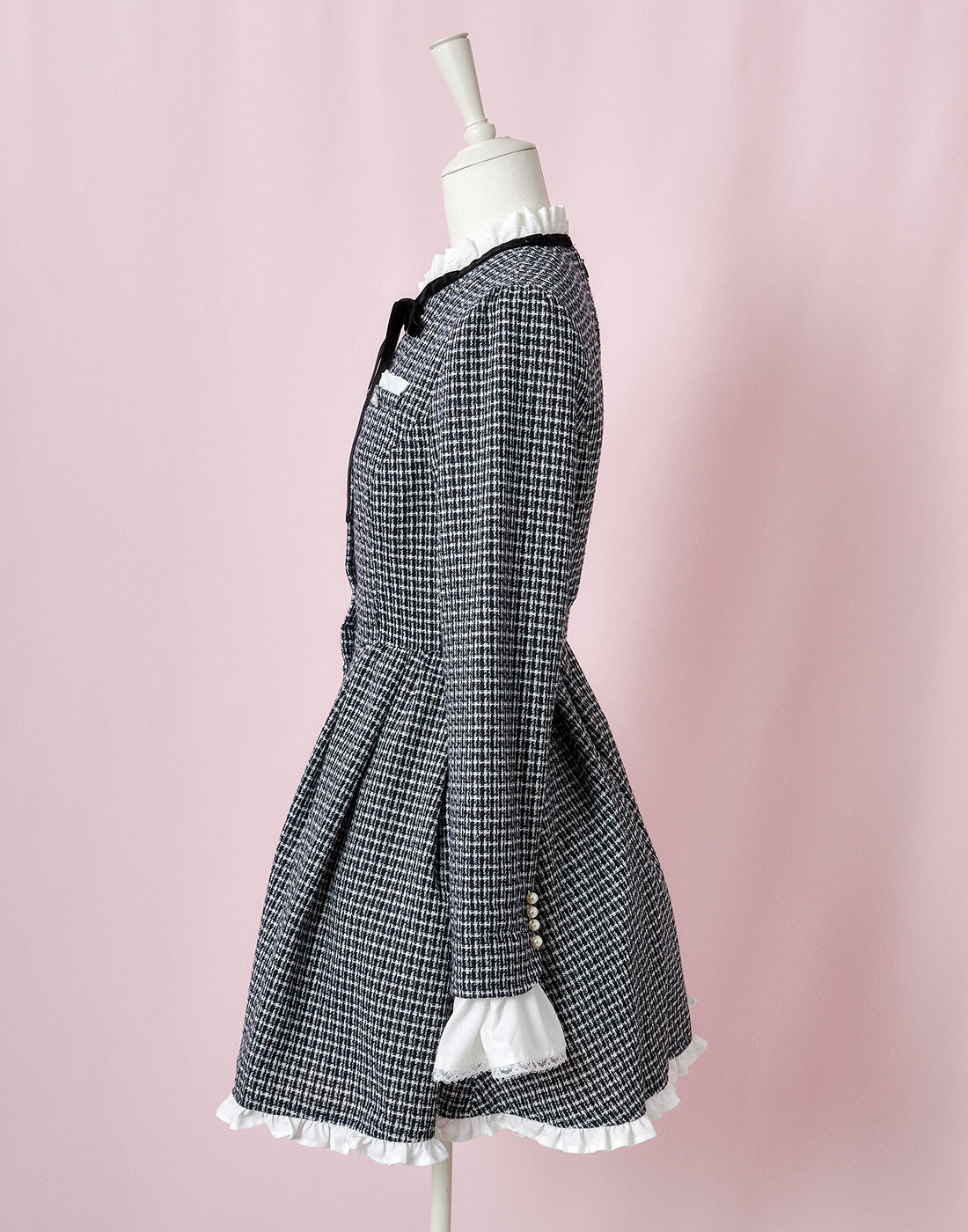 (September Delivery) mellfy memory Love and classy tweed Dress