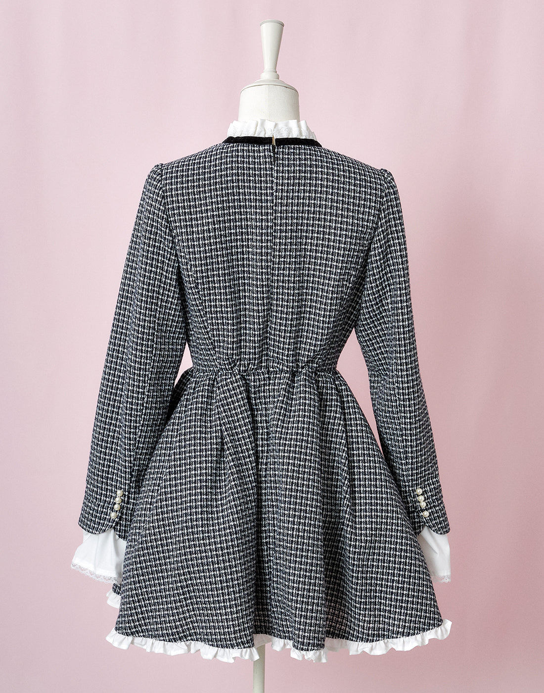 (September Delivery) mellfy memory Love and classy tweed Dress