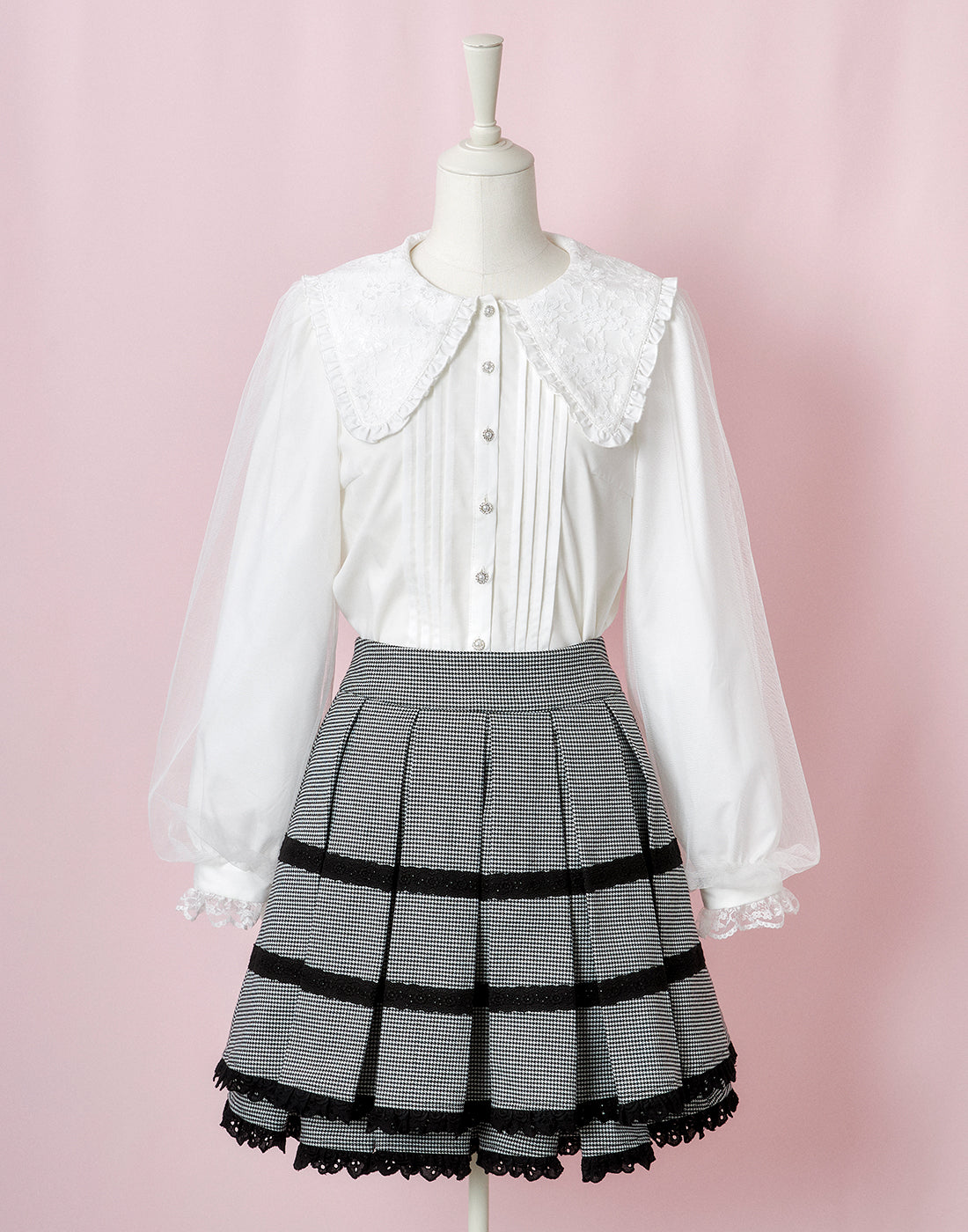 (September Delivery) mellfy memory Cute bunny lace Blouse